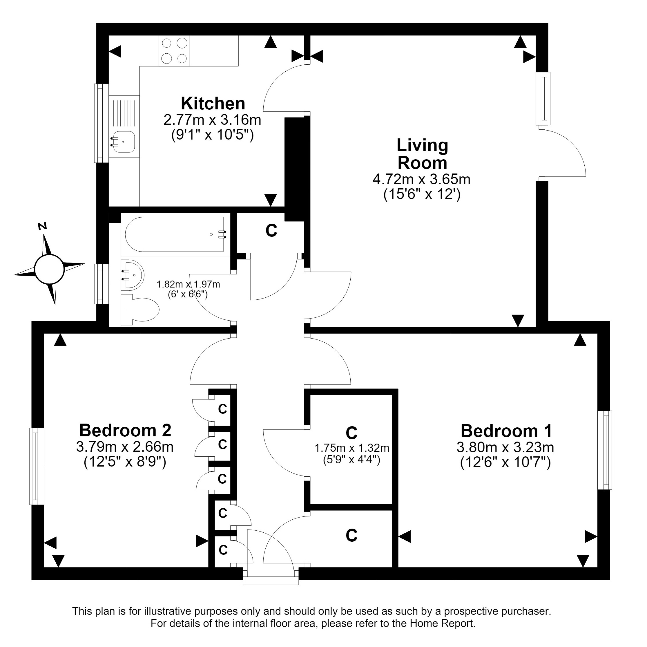 52, Saint Andrew Street, Dalkeith floorplan