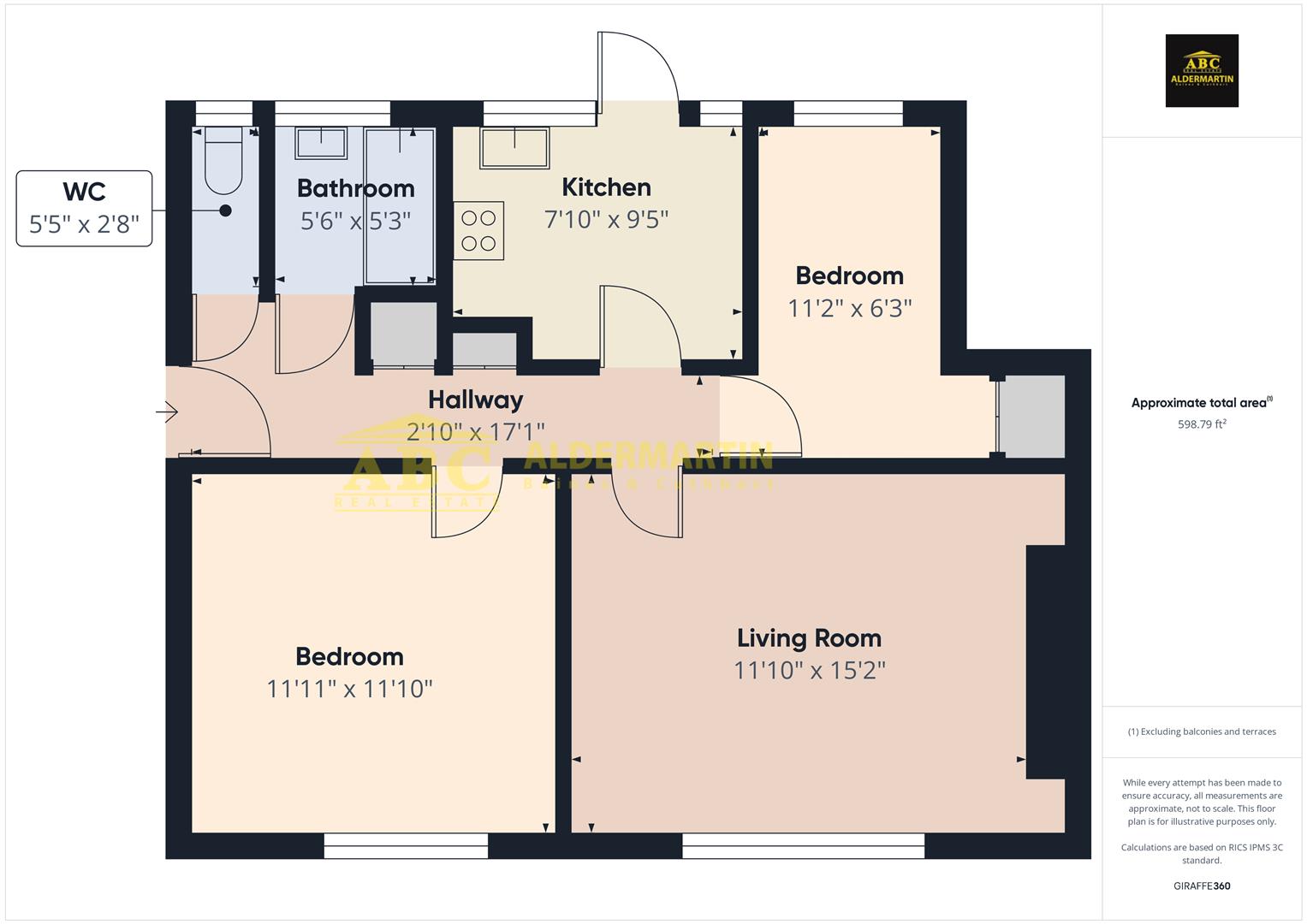 10, Orchard Court, Edgware floorplan