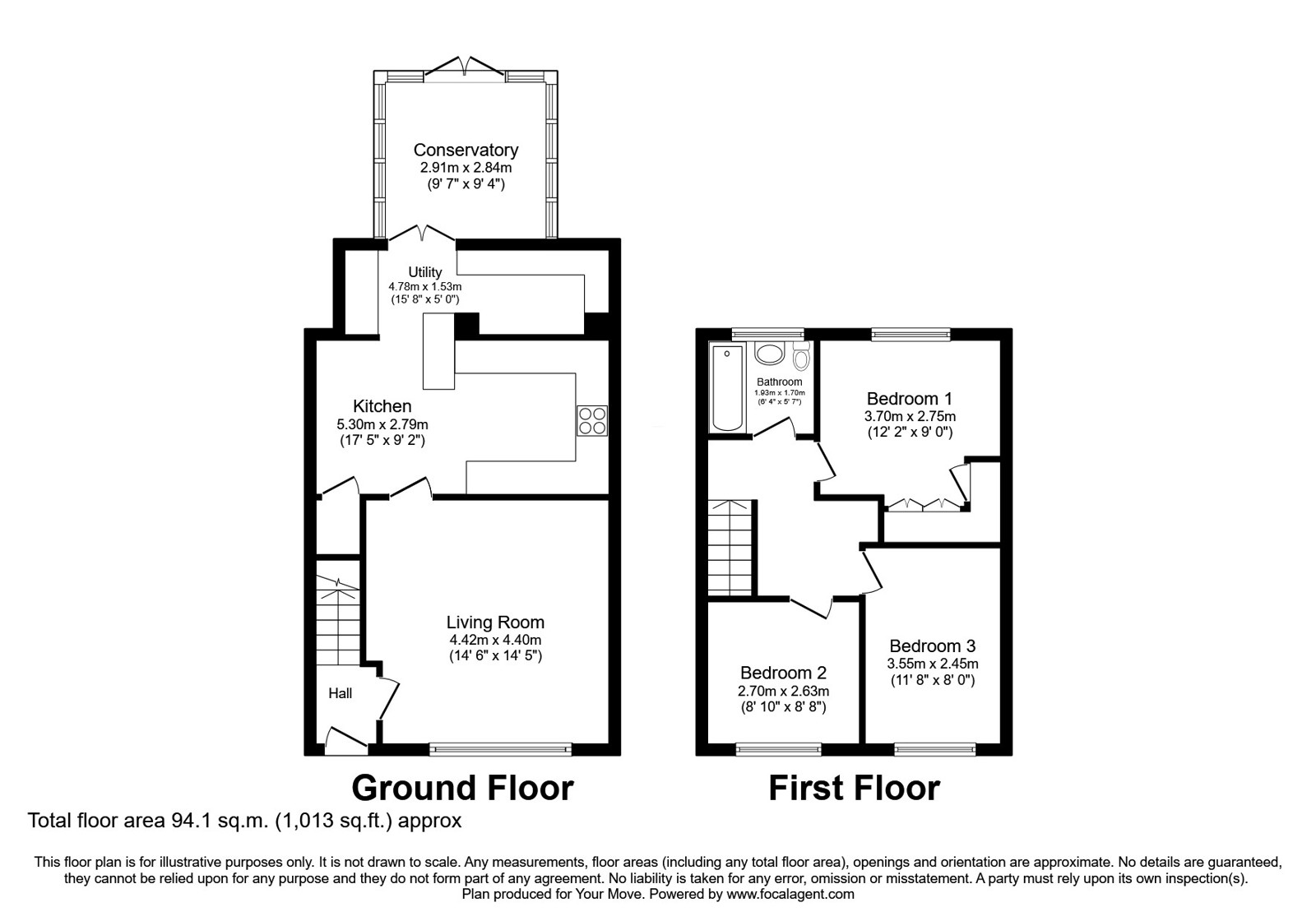74, Esther Street, Oldham floorplan