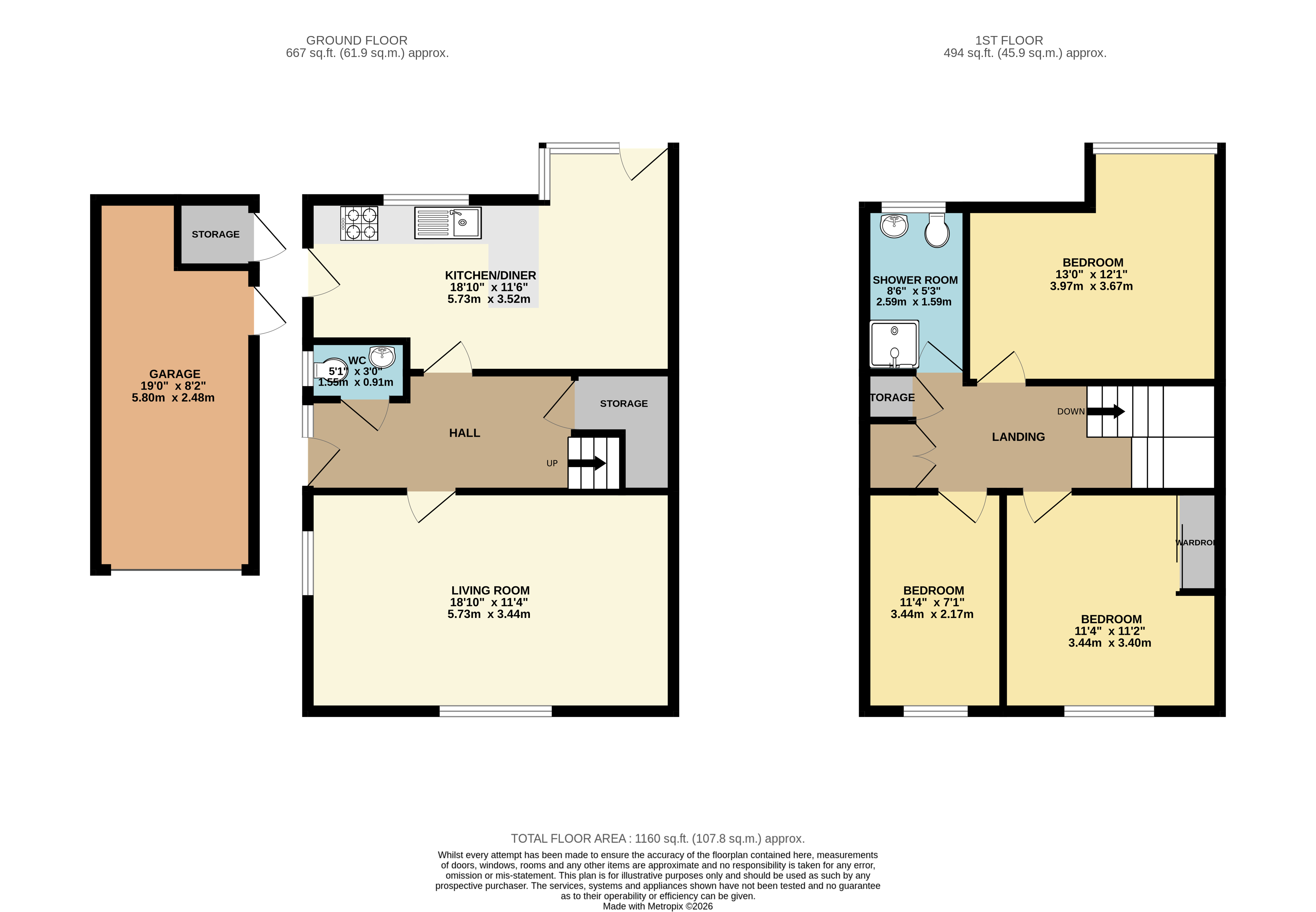 6, Hammond Gardens, Bristol floorplan