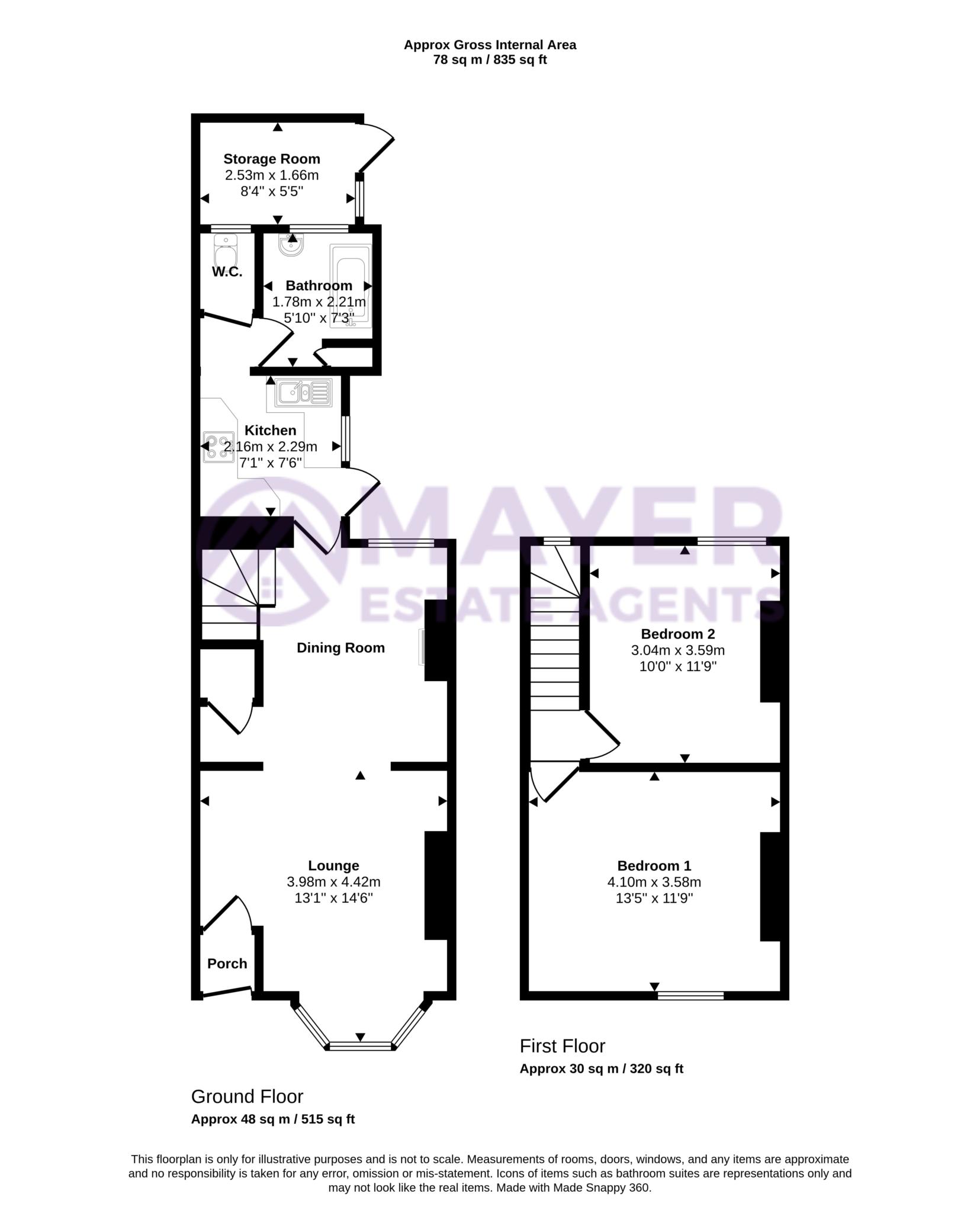 81, Fleet Street, Plymouth floorplan