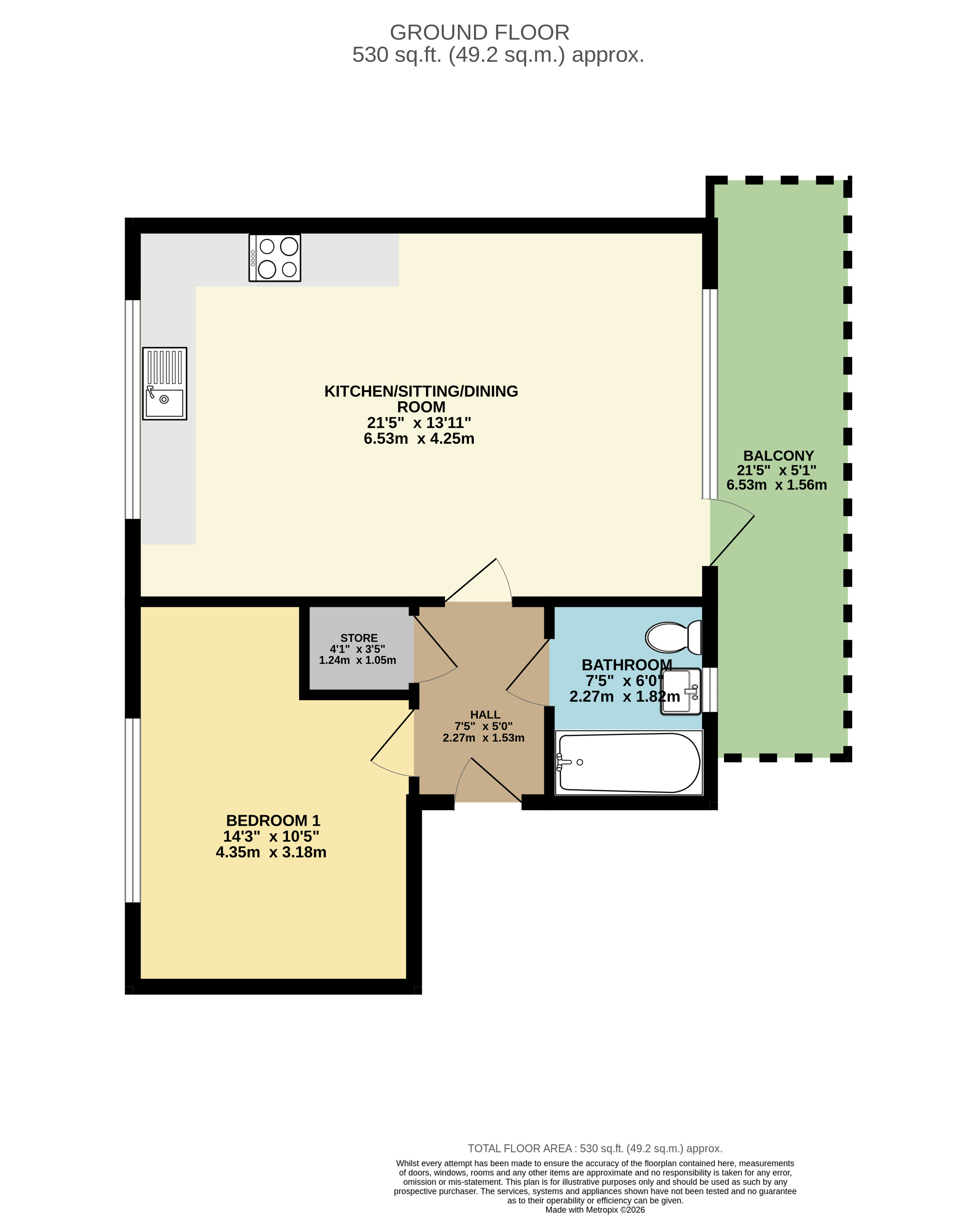 Flat 7, 3, Coral Link, Milton Keynes floorplan