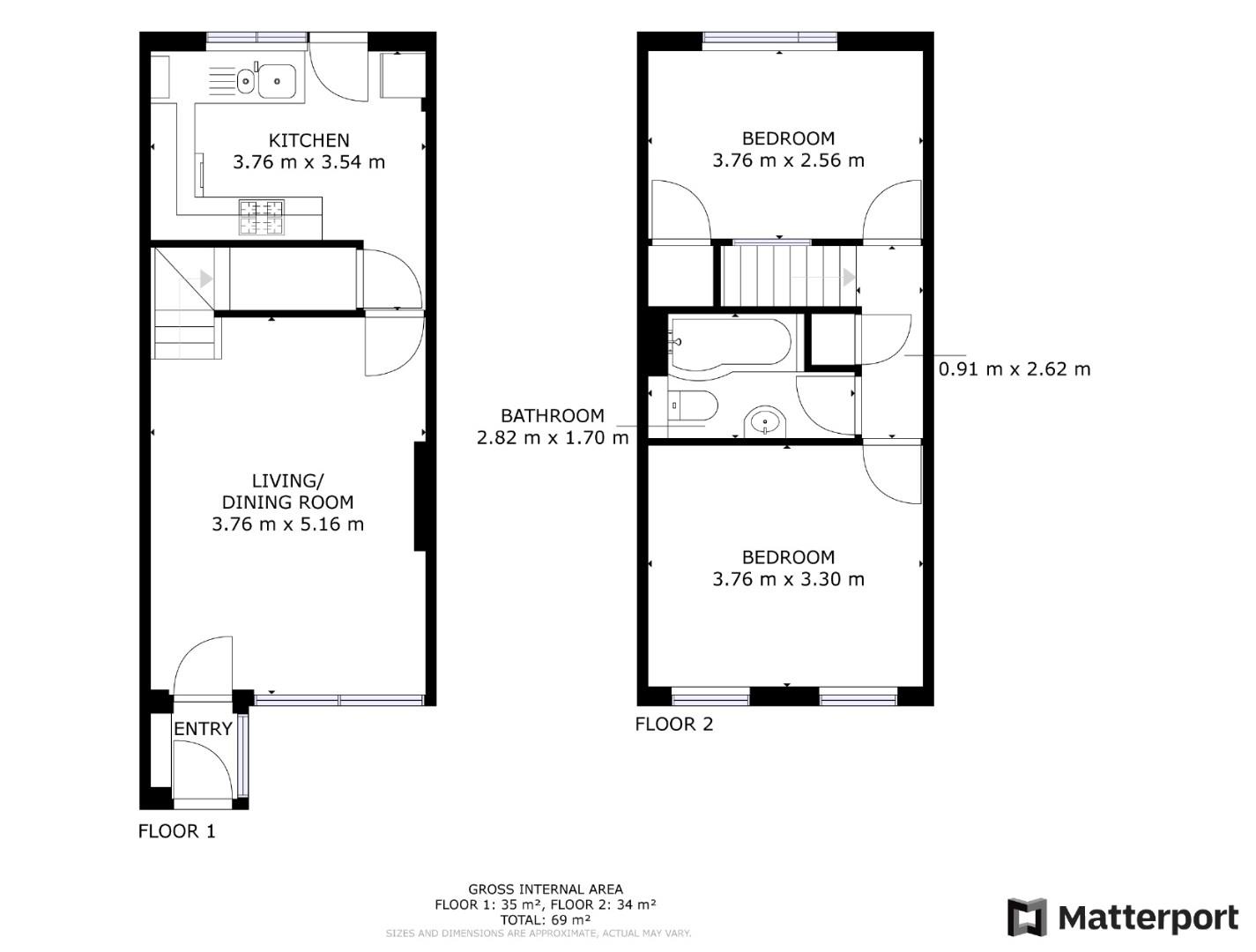 Woodlea Grove, Yeadon, Leeds LS19, 2 bedroom end terrace house for sale