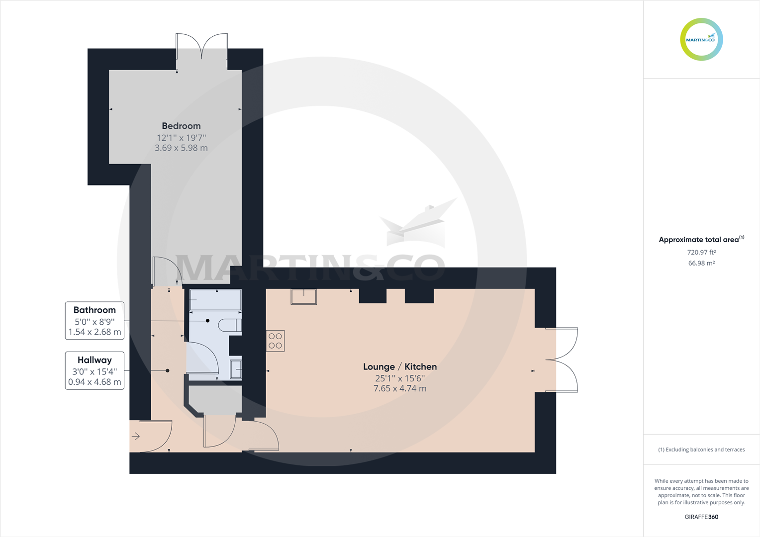 1, Queens Hotel Apartments, Pontefract floorplan