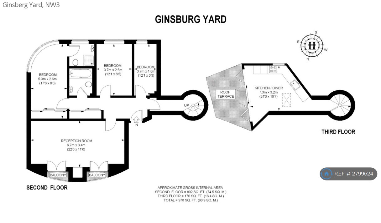 Flat, Ginsburg Yard, London floorplan