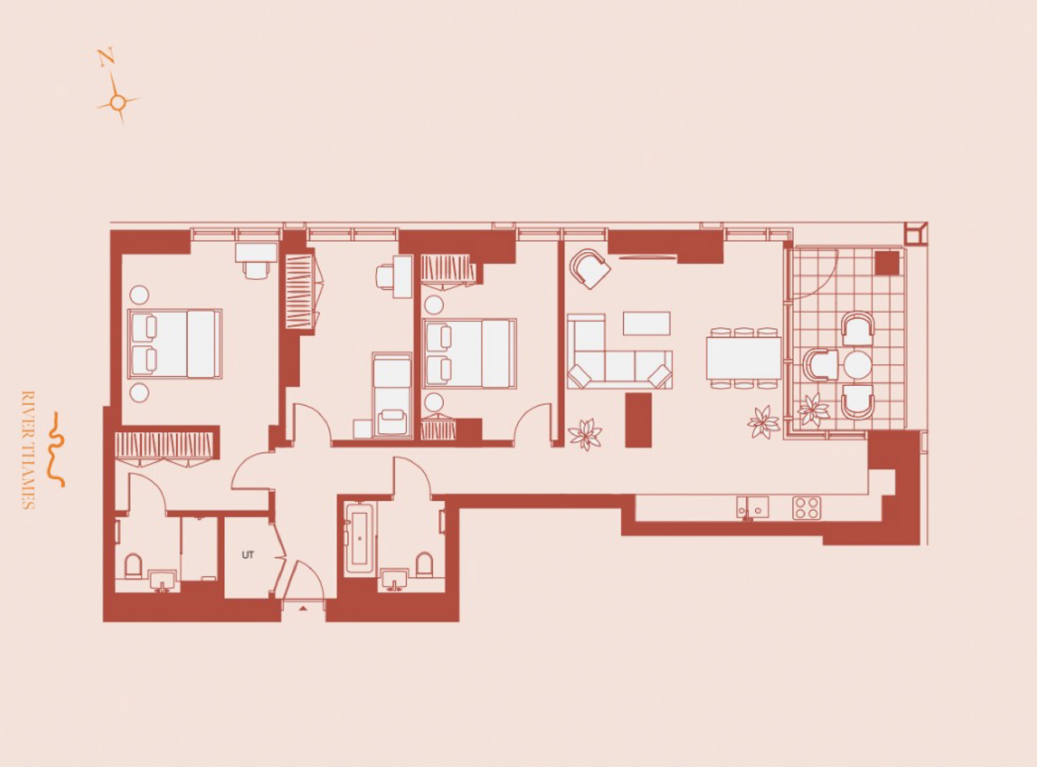 22.02 The Hilight, 110, York Road, Battersea floorplan