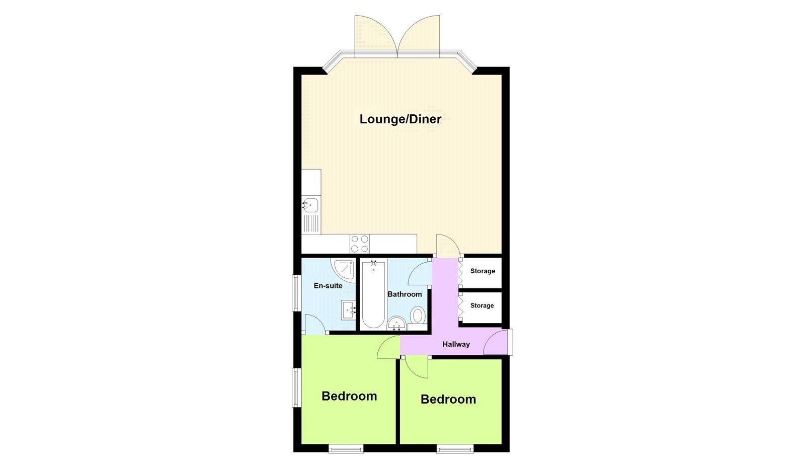 Flat 12A Mansion House, Bryn Y Mor,, Narberth Road, Pembrokeshire floorplan