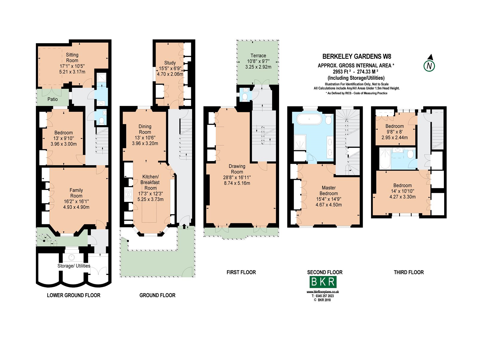 9, Berkeley Gardens, London floorplan