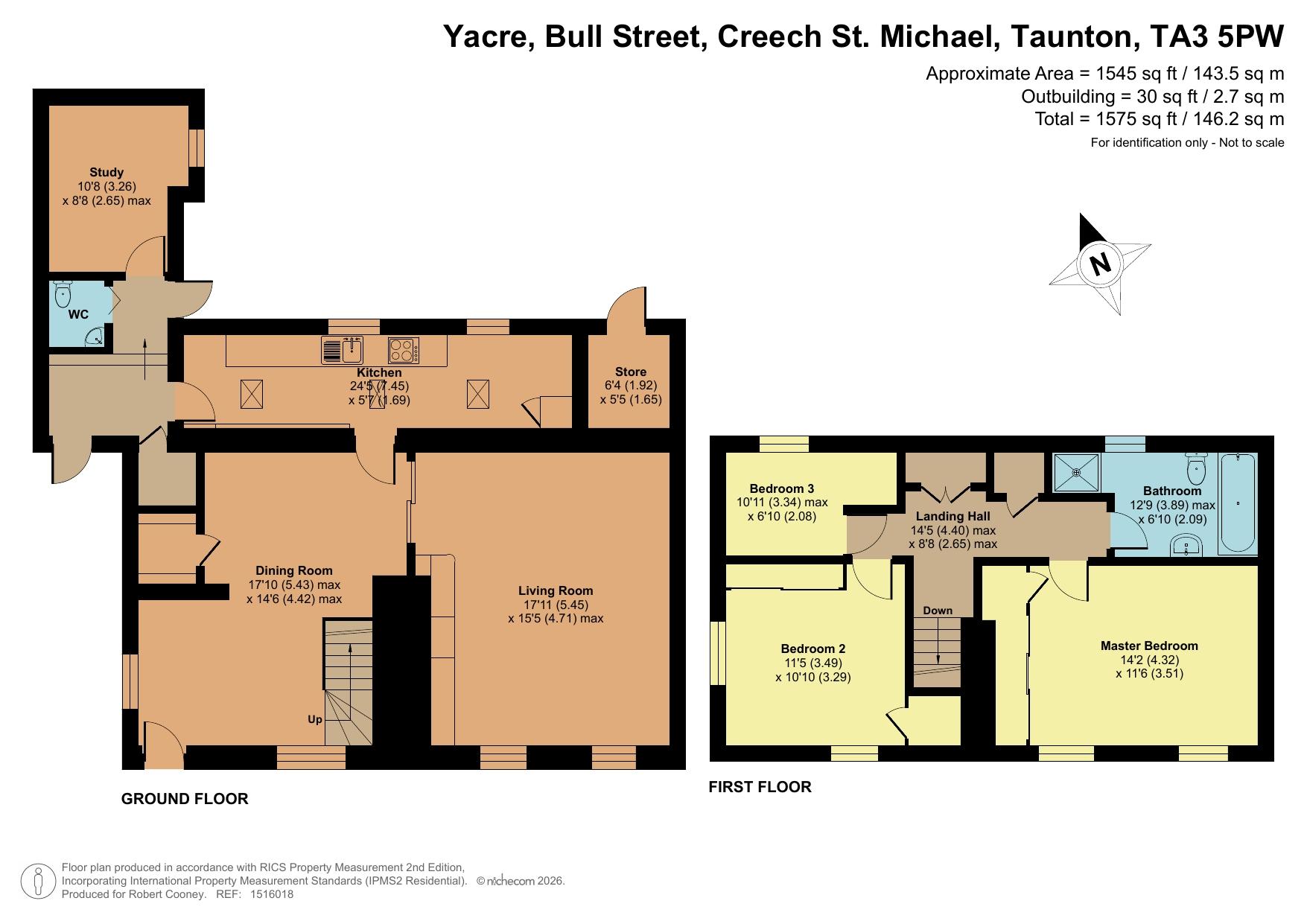Yacre, Taunton floorplan