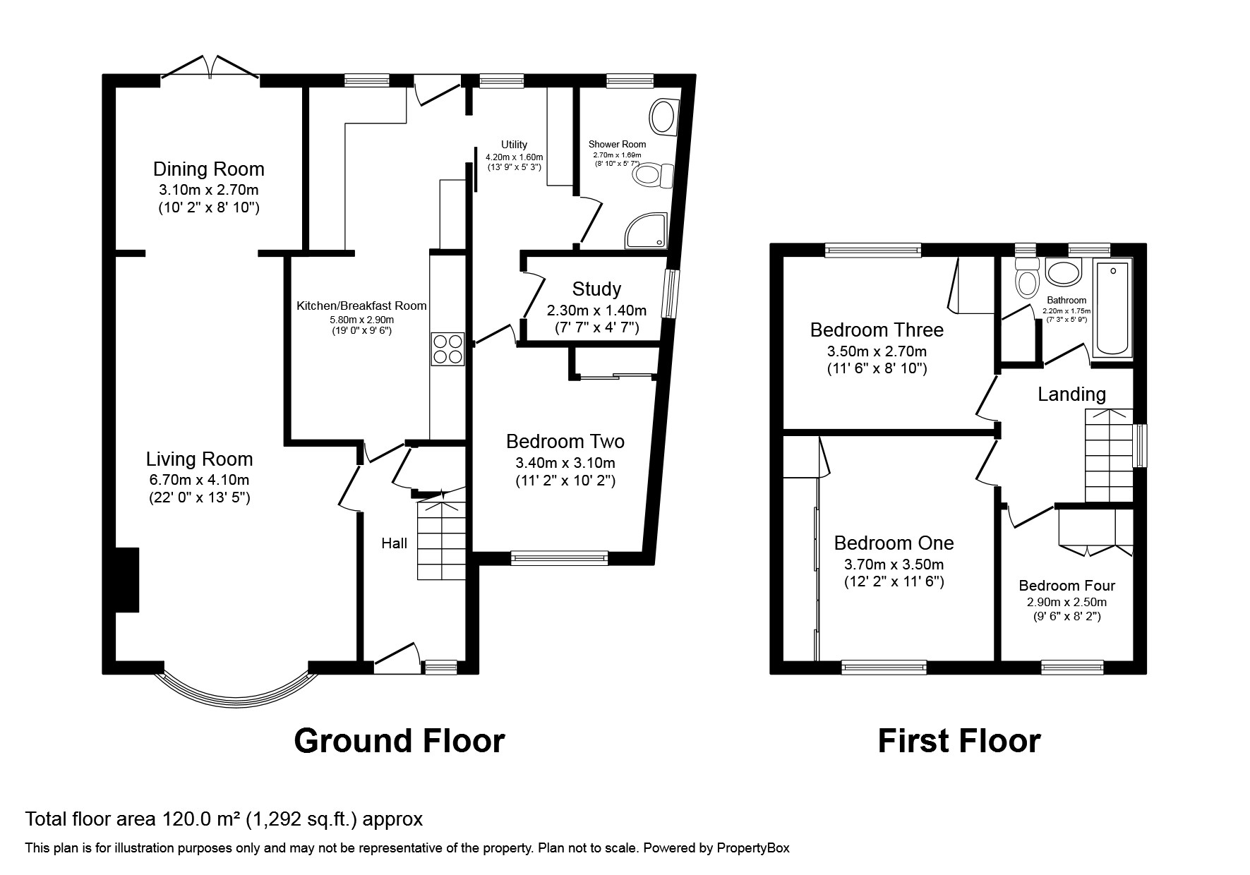 57, Anglesey Avenue, Farnborough floorplan