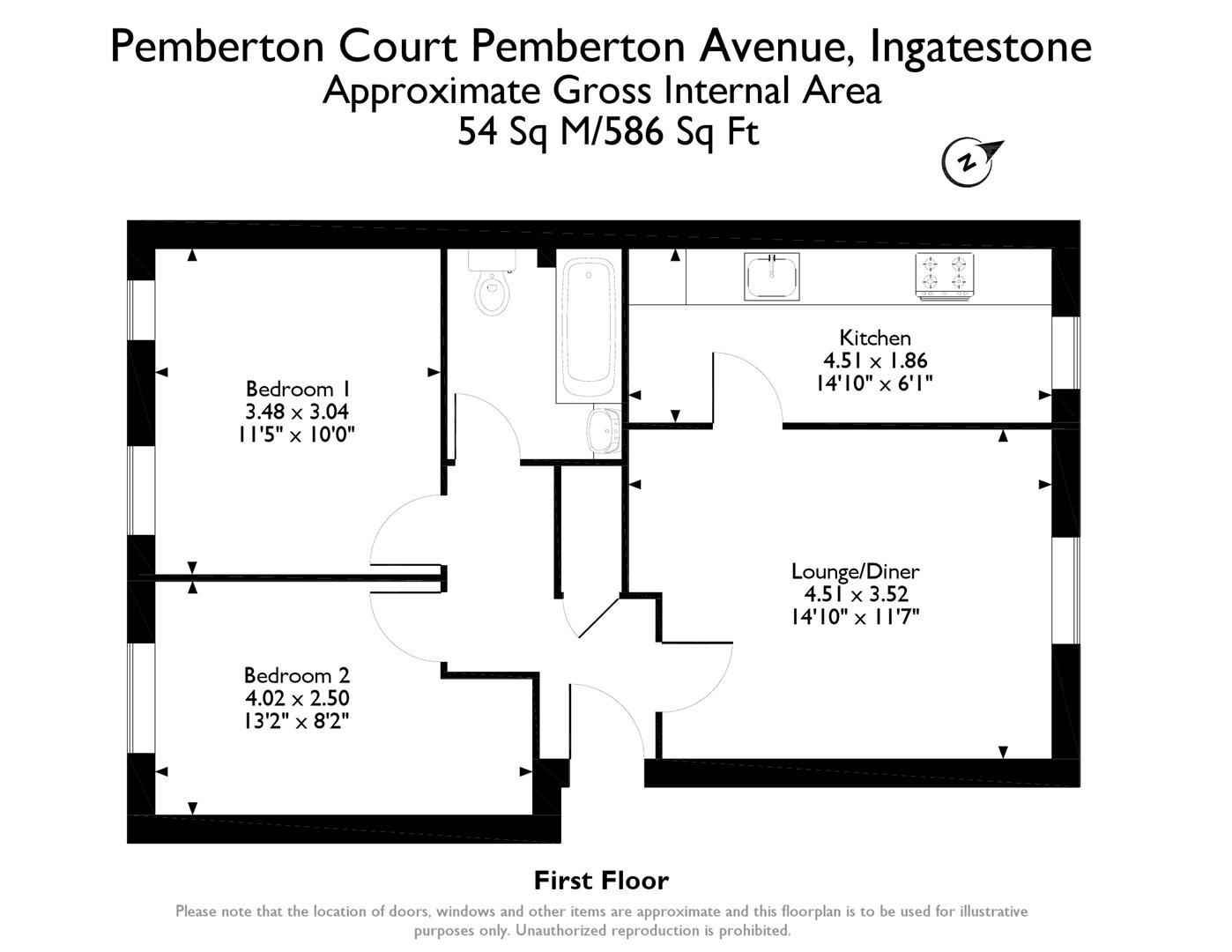 2 Bedrooms Flat for sale in Pemberton Court, Pemberton Avenue, Ingatestone CM4