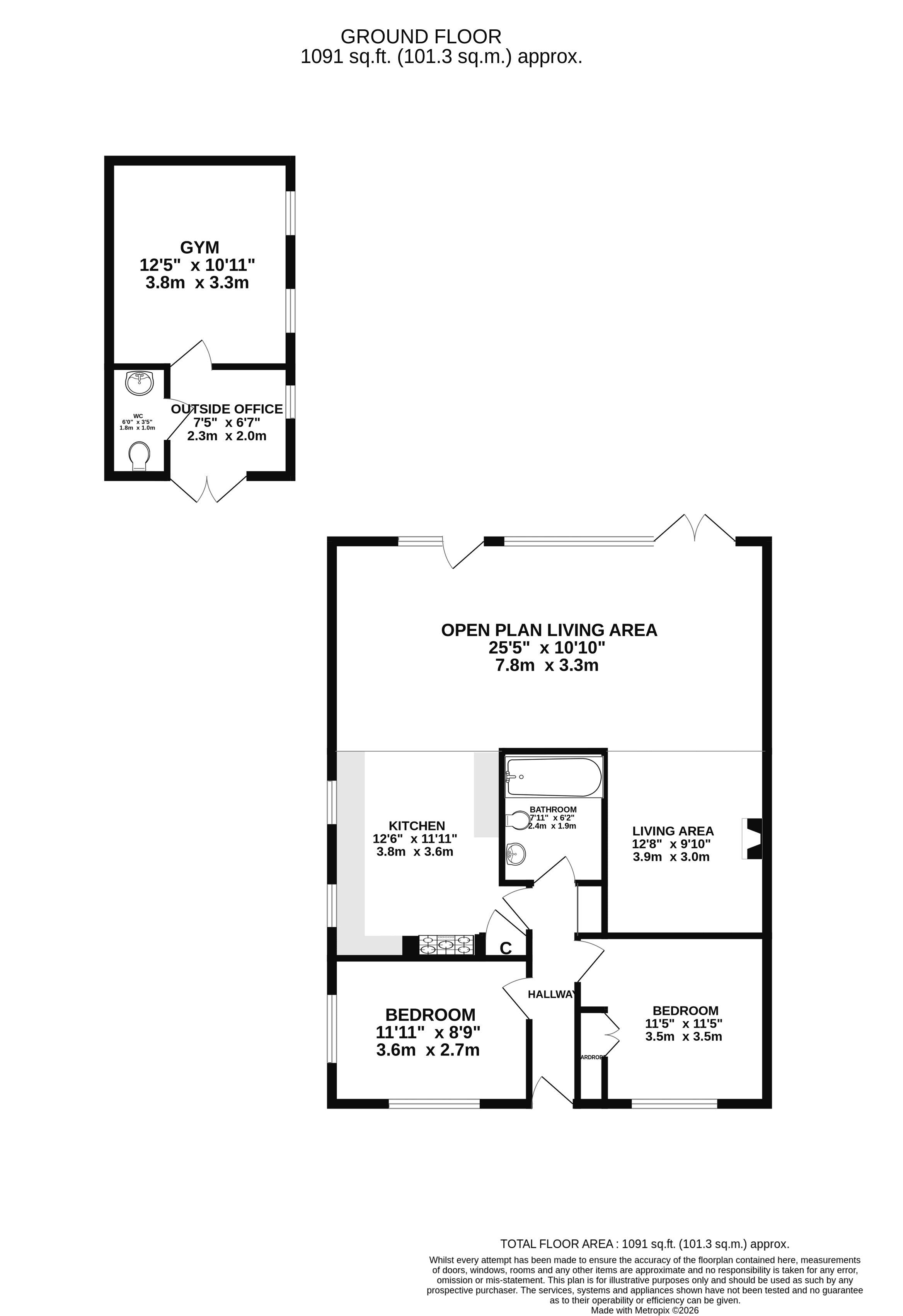 13, Jerningham Road, Norwich floorplan