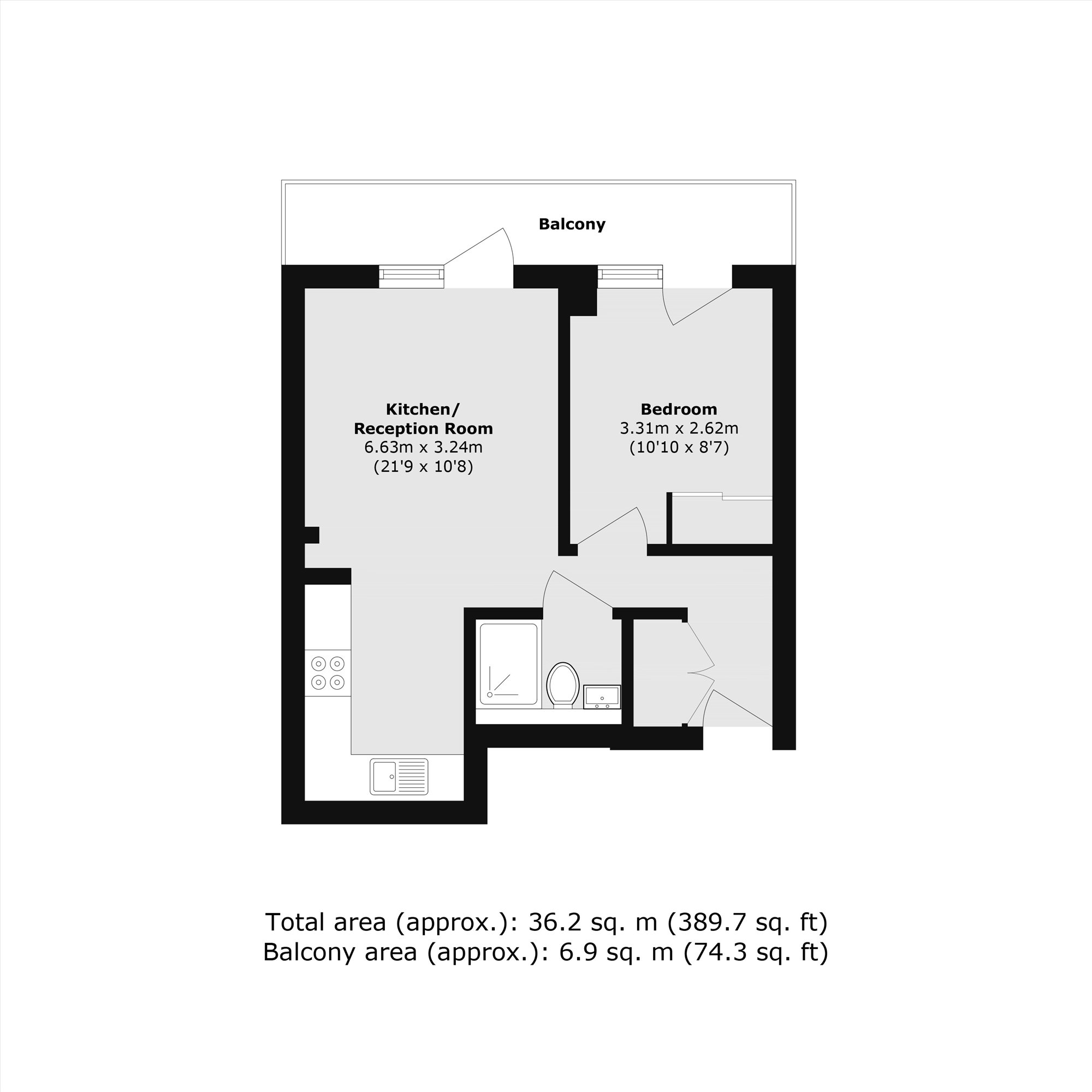 Flat 4, 27, King Street, London floorplan