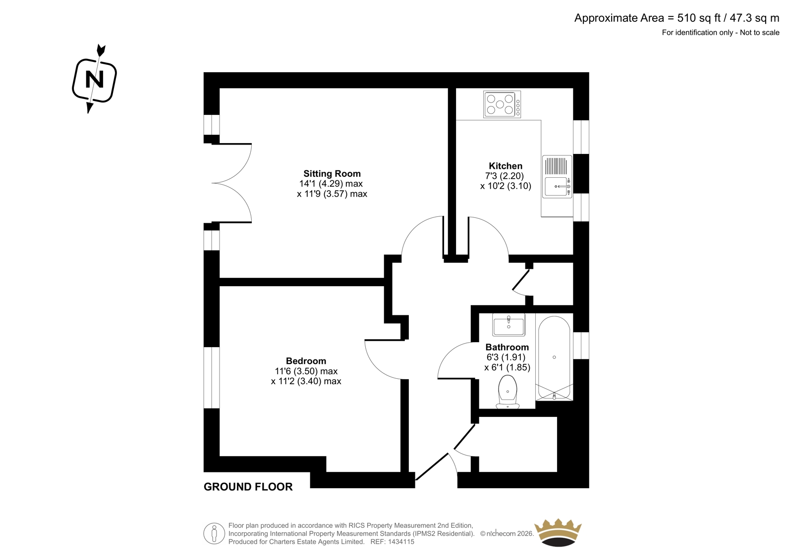 Flat 7 Centurion House, 44, Hawkeswood Road, Southampton floorplan