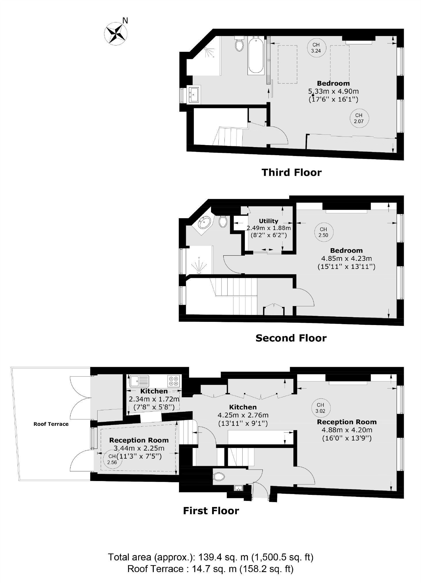 Flat 2, 1, Lancashire Court, London floorplan
