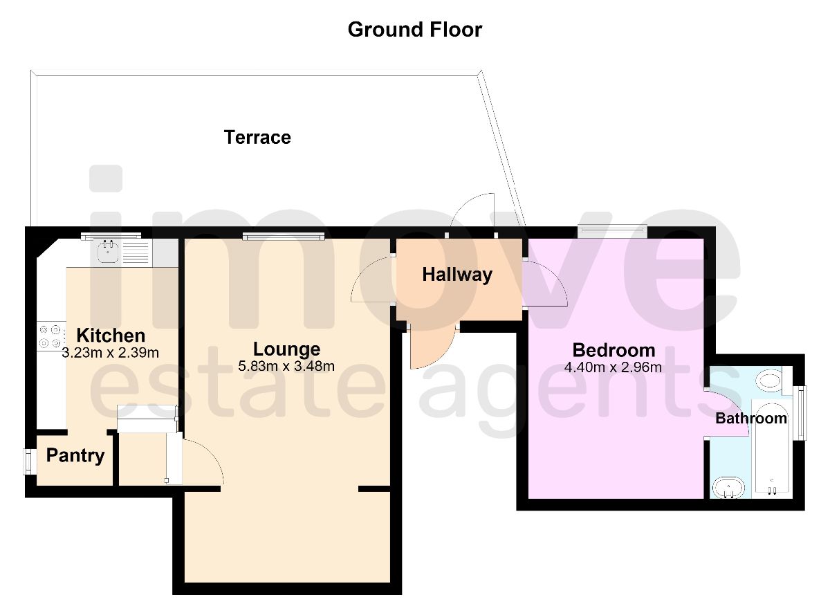 Flat 1, 37 Park Road, Torquay floorplan