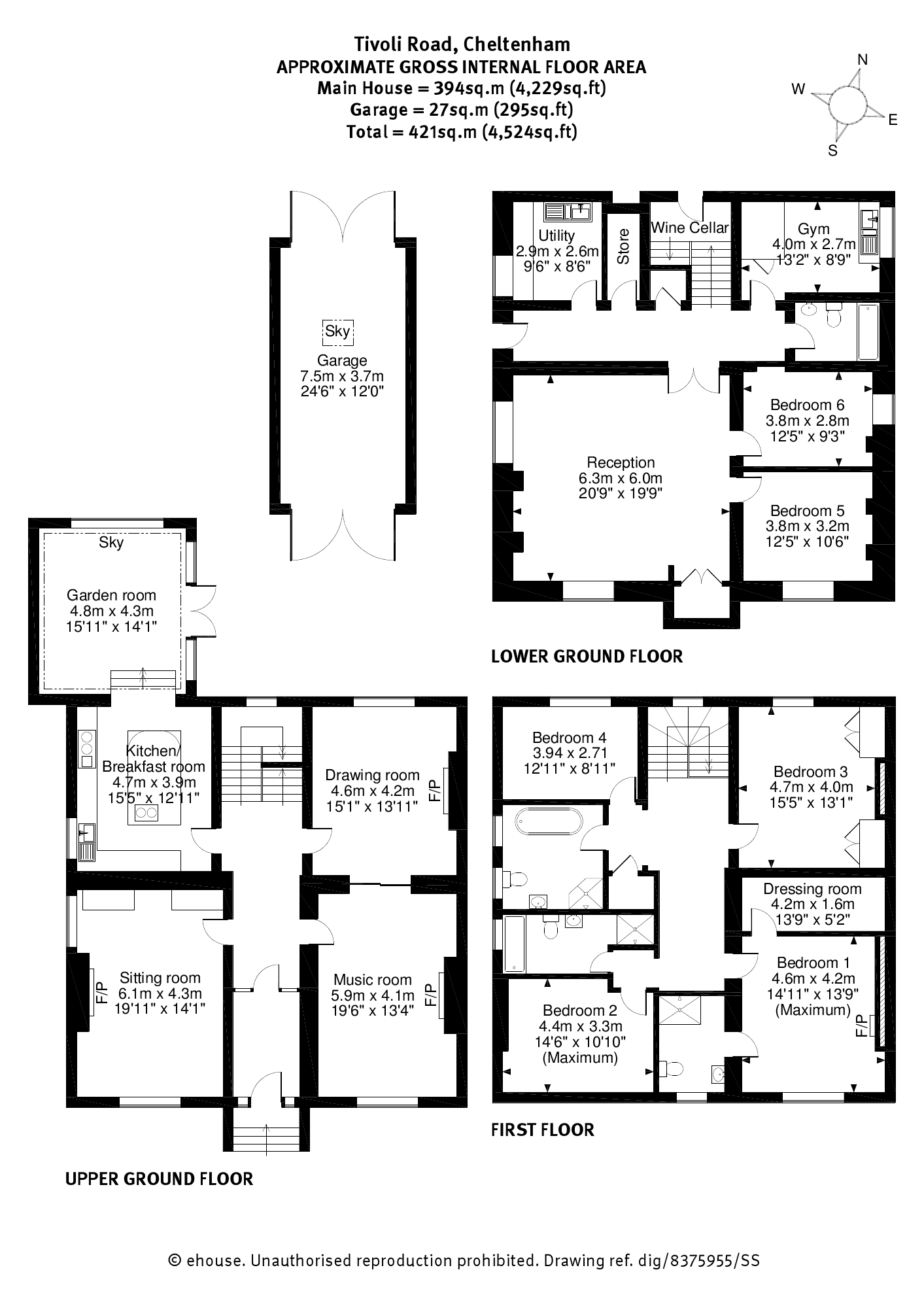 6 Bedrooms Detached house for sale in Tivoli Road, Cheltenham, Gloucestershire GL50