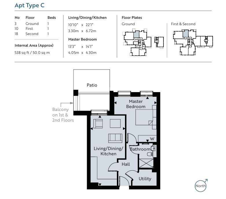 3 Lindfield Place, 18 Farncombe Road, Worthing floorplan