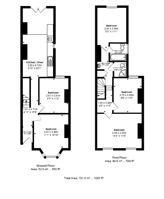 Bow Common Lane, London floorplan