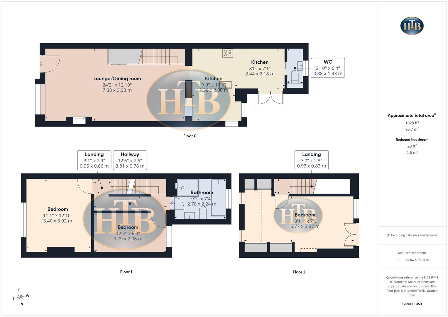 16, Spring Gardens, West Molesey floorplan
