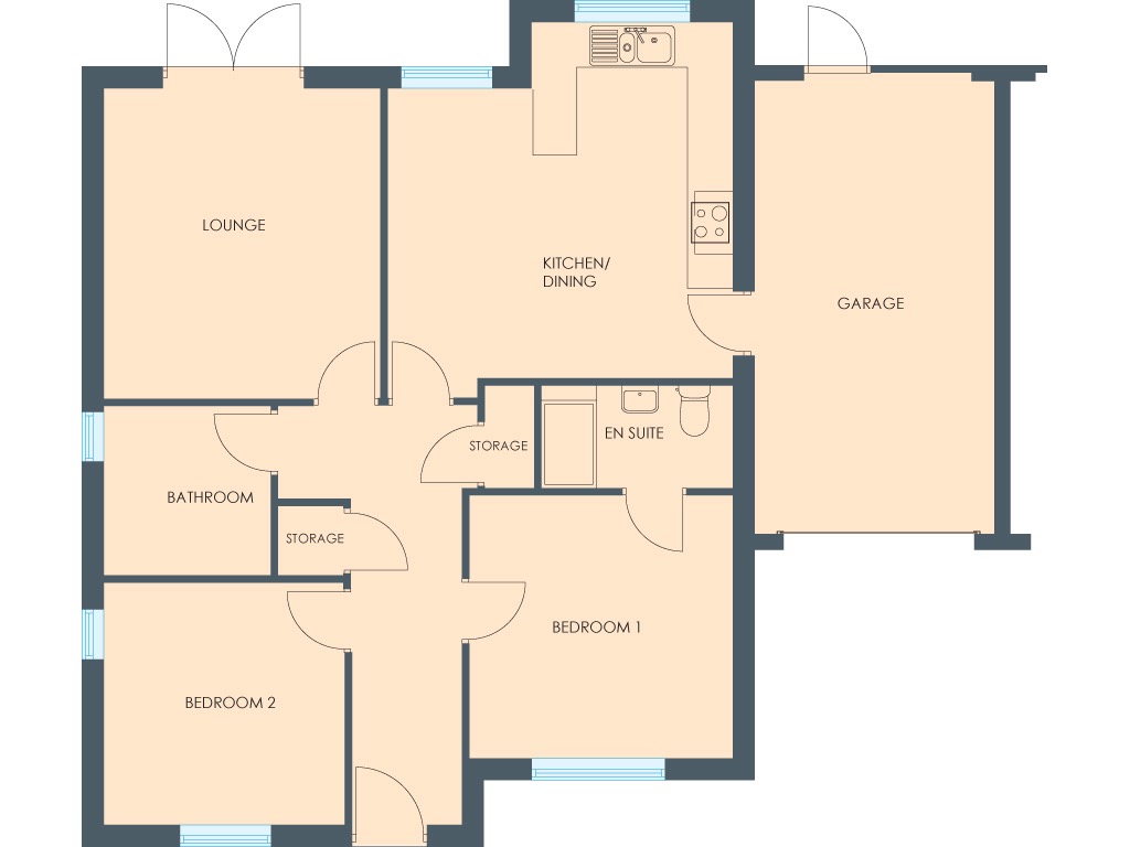 The Duchess, Plot 7, Swann Road floorplan