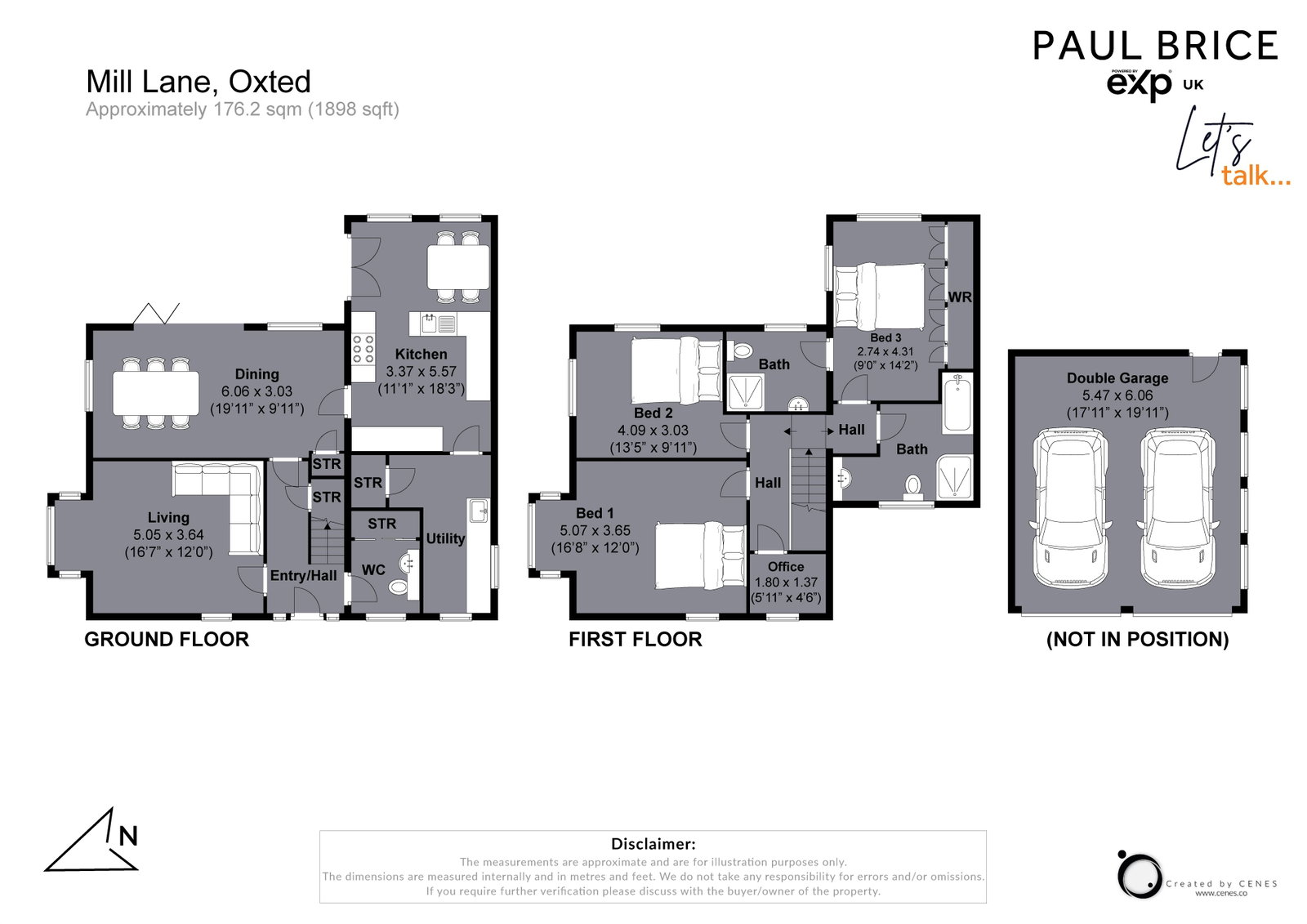 128, Mill Lane, Oxted floorplan