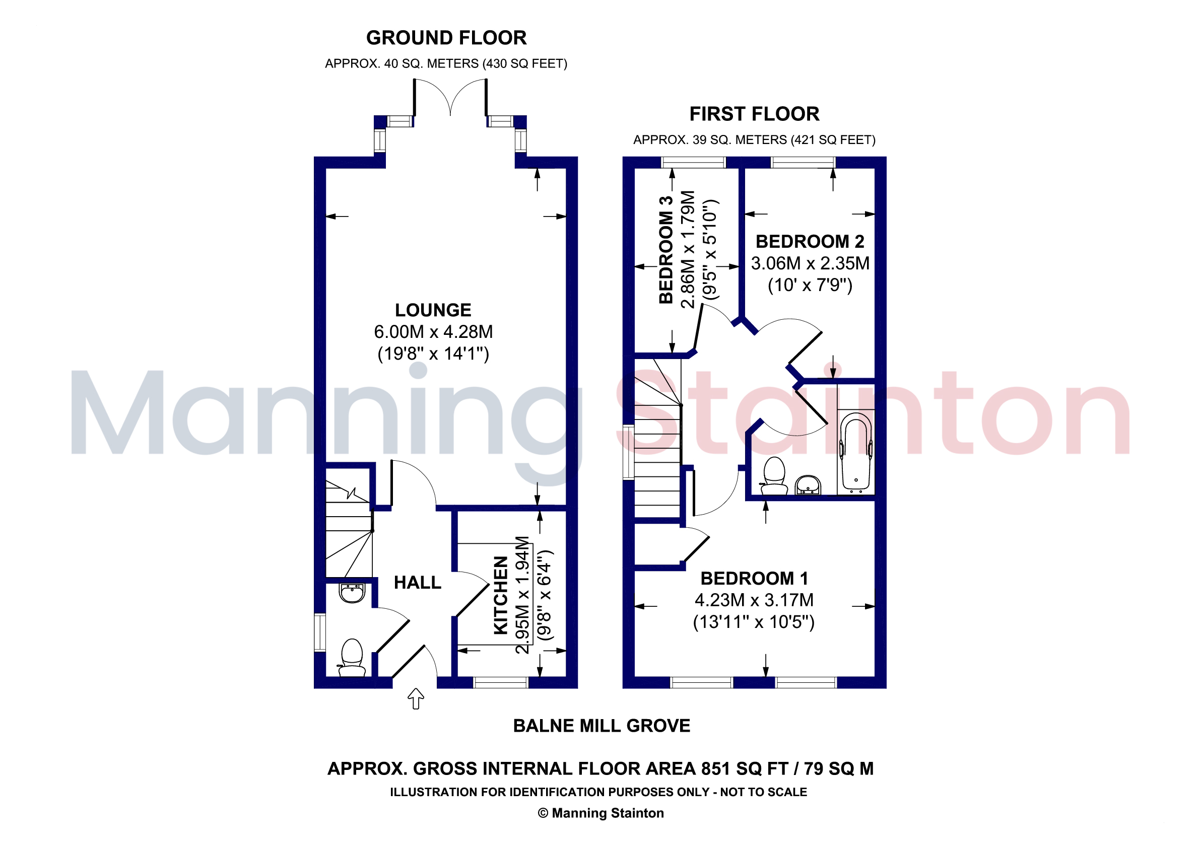 27, Balne Mill Grove, West Yorkshire floorplan