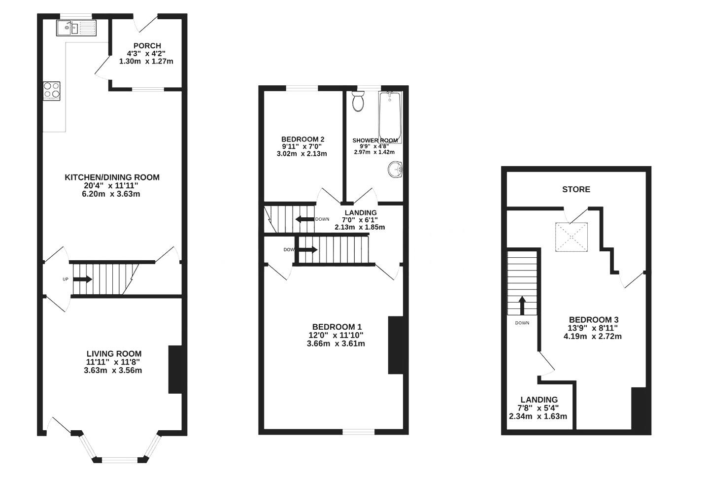121, Firth Park Crescent, Sheffield floorplan
