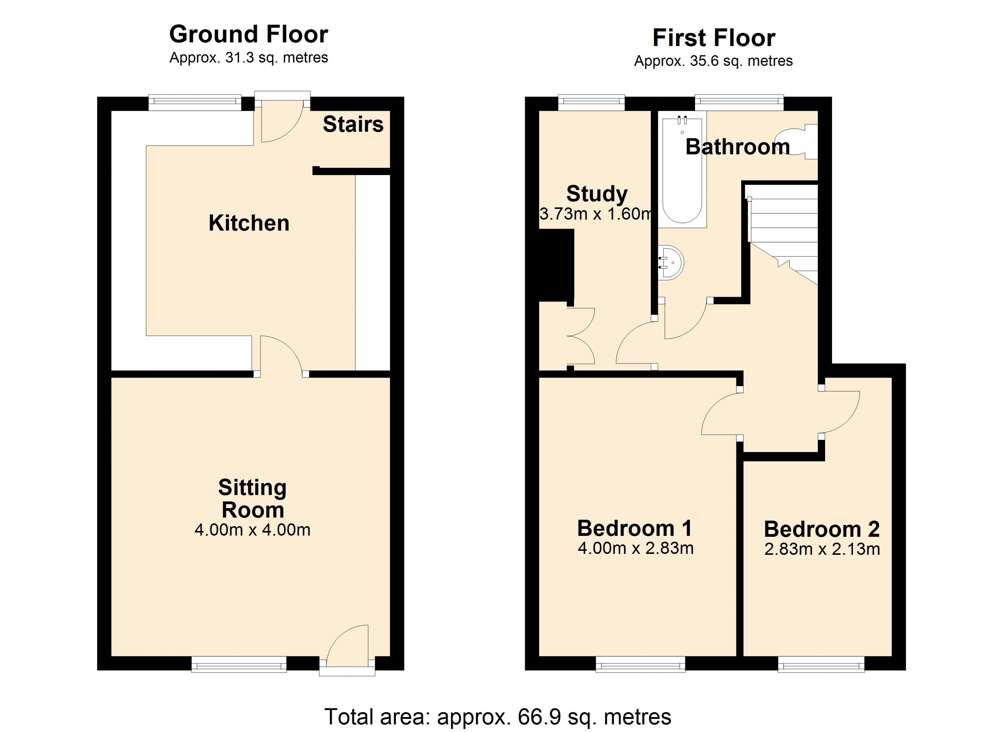 2 Bedrooms Terraced house for sale in Hawthorne Street, Chesterfield S40