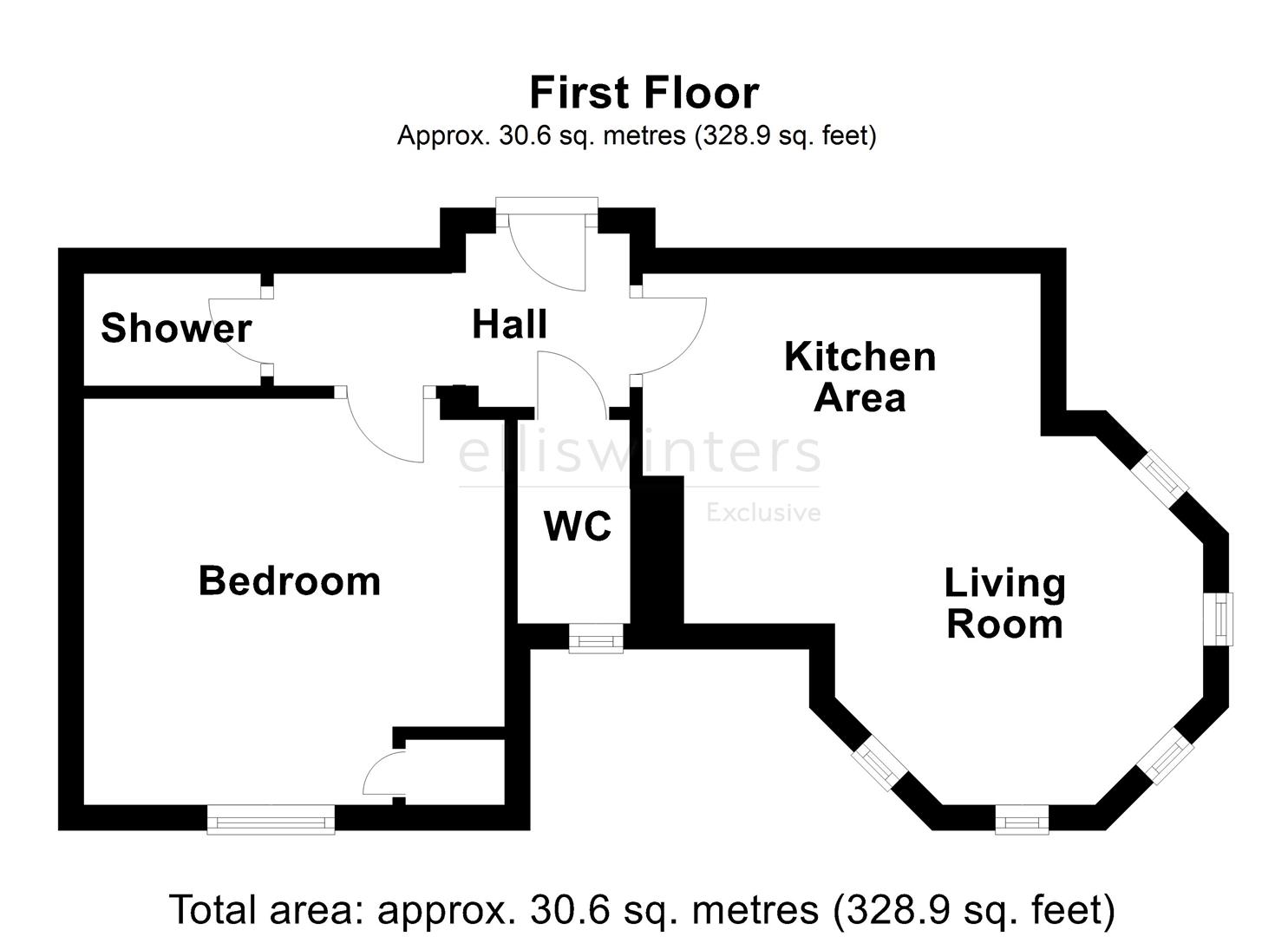 3 The George, 76 High Street, Somersham floorplan