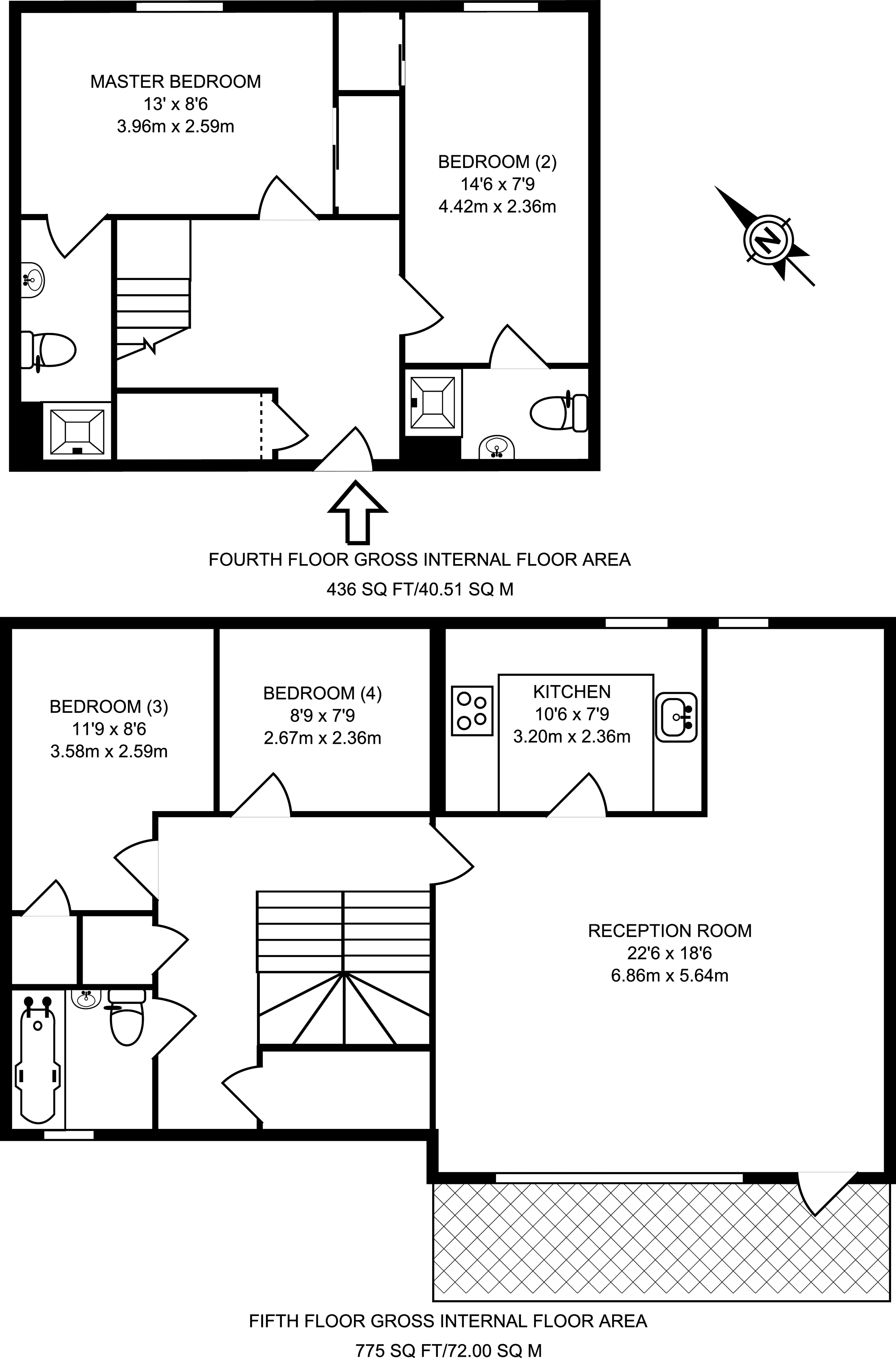 4 Bedrooms Flat to rent in St Pancras Way, King's Cross, London NW1