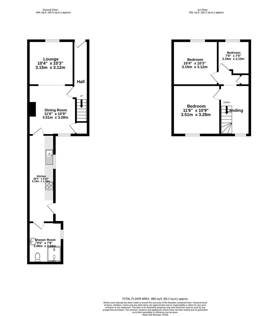 43, Alma Terrace, York floorplan