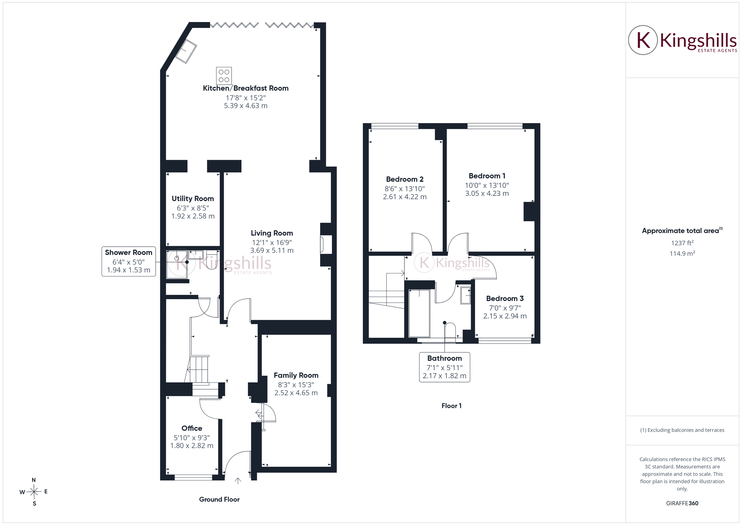 123, Brackley Road, Hazlemere, Buckinghamshire, HP15 7EY floorplan