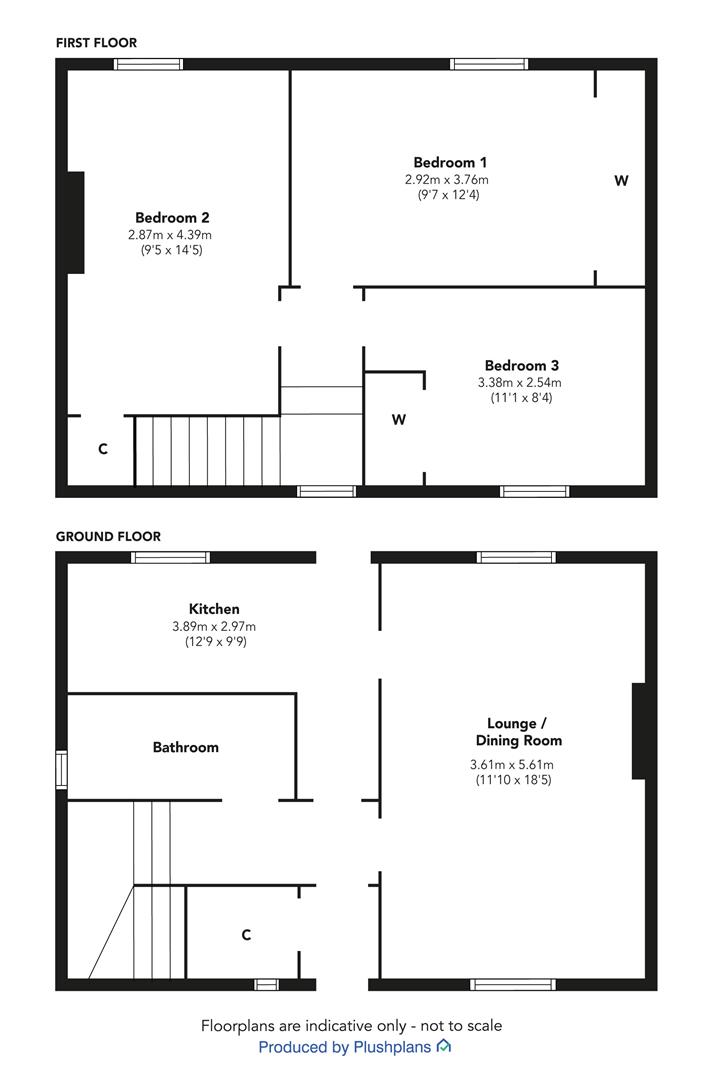 73, Waverley Street,, Greenock floorplan