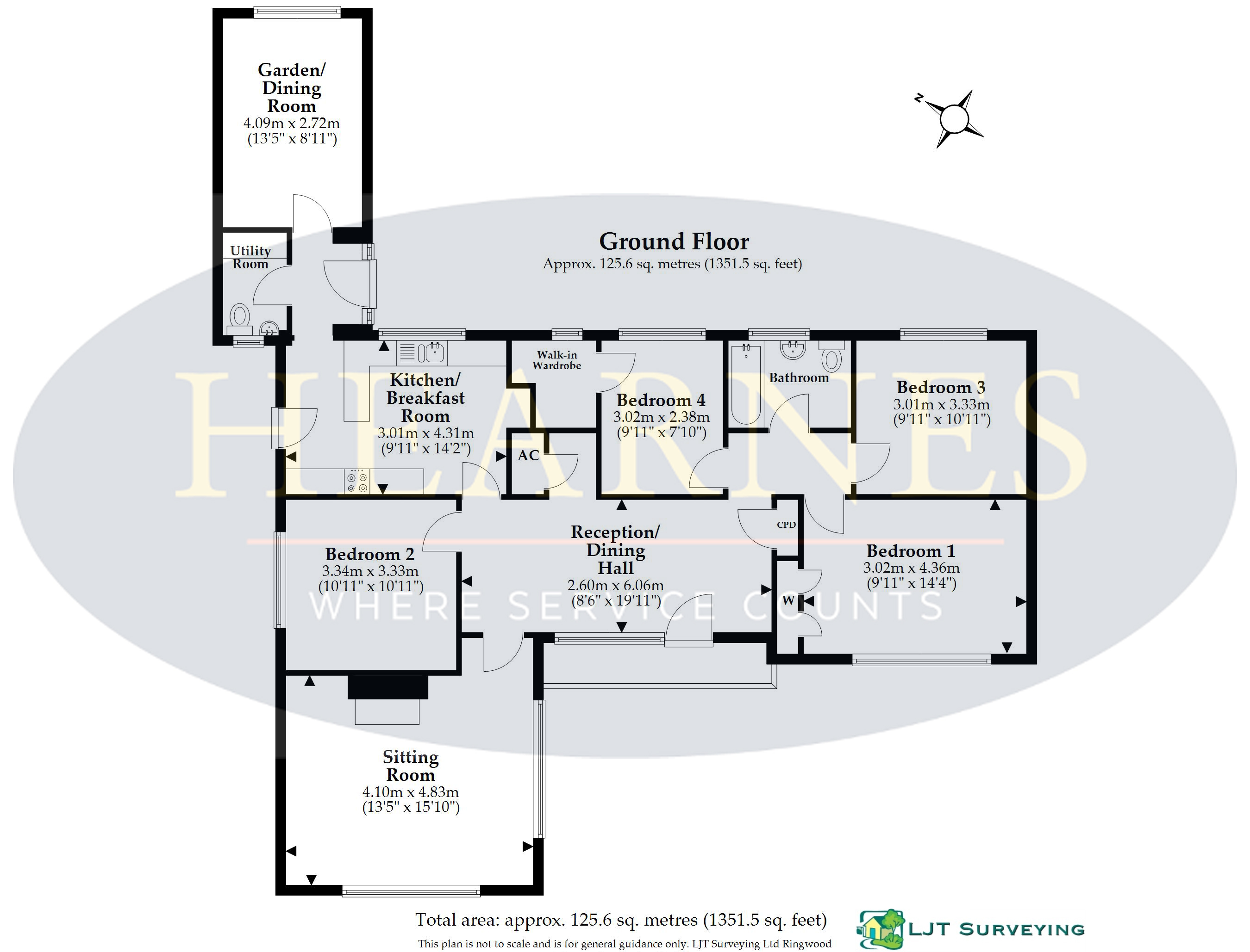 Quarndon, Bells Drive, Wimborne floorplan