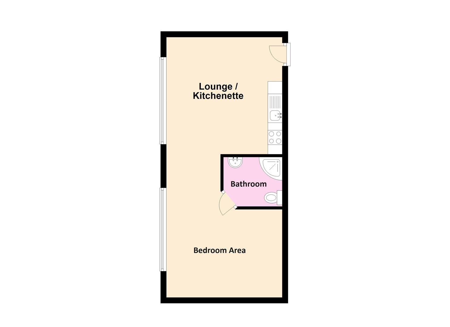 Apartment 12, Maritime House, Portland floorplan