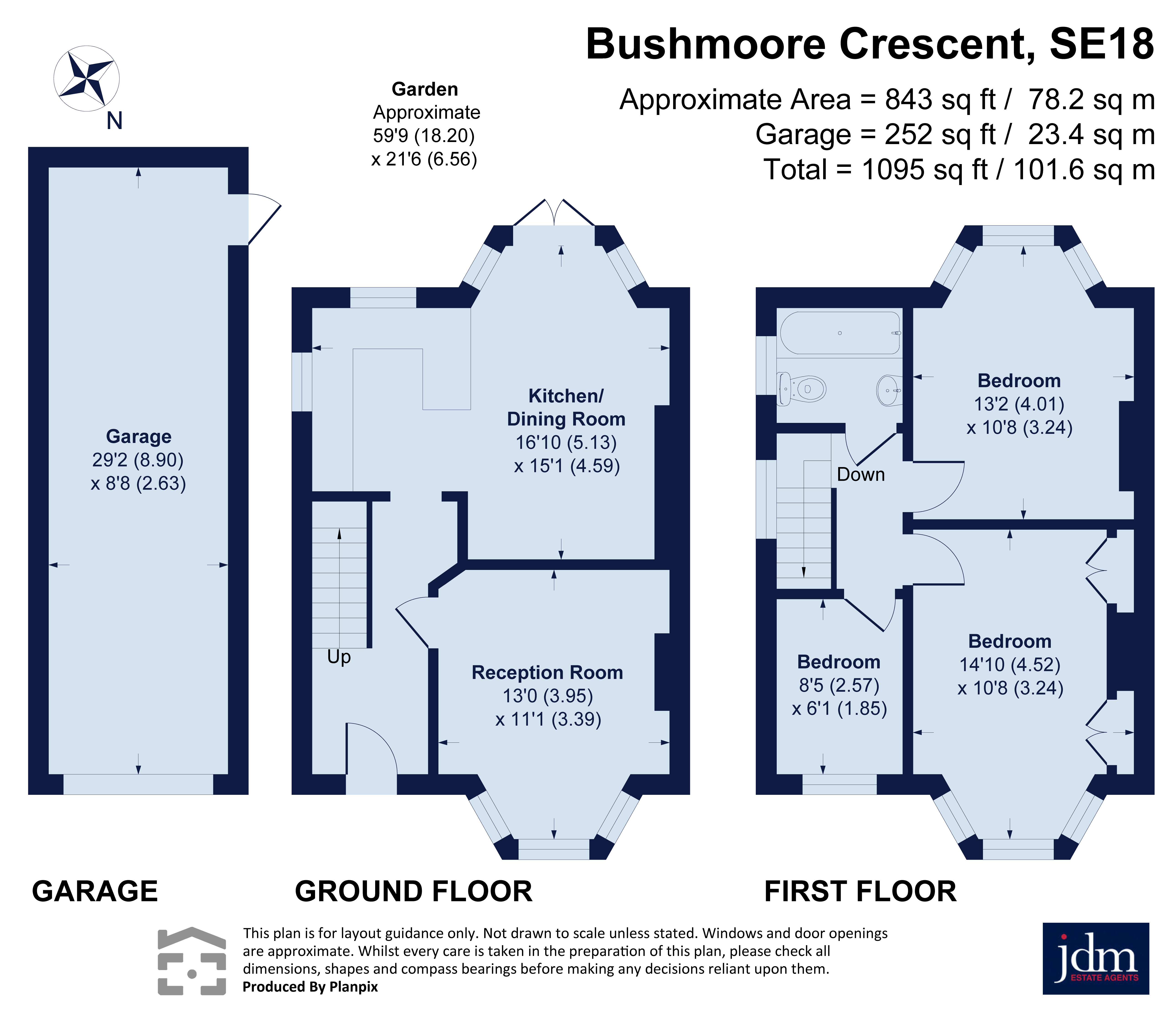 54, Bushmoor Crescent, Shooters Hill floorplan