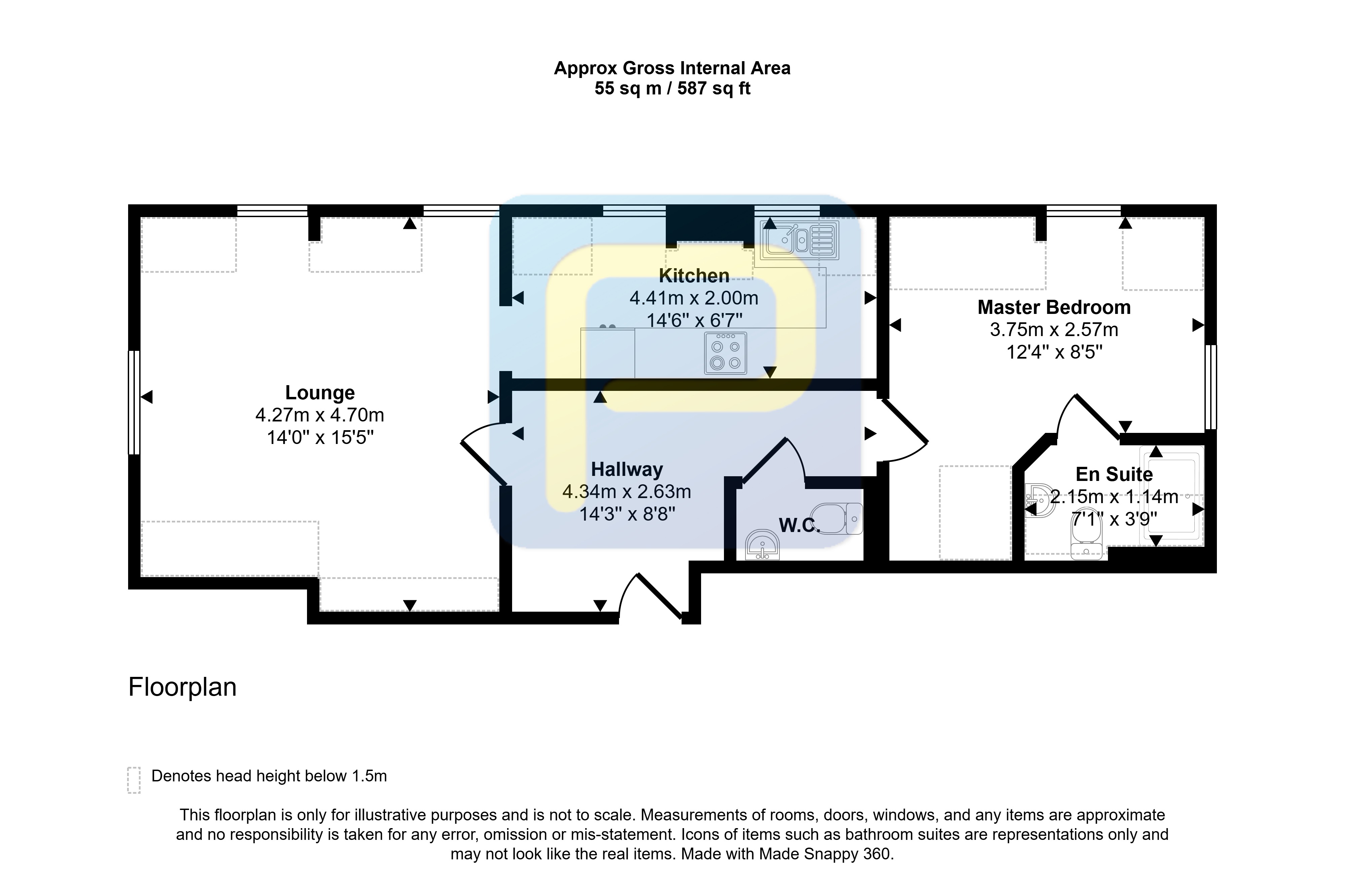 11 Summerdale House, Snows Green Road, Consett floorplan