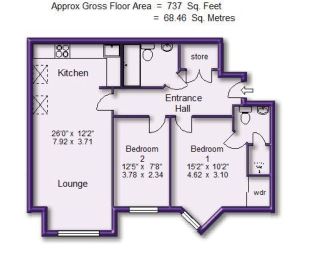 Apartment 15, 15 Harboro Road, Sale floorplan