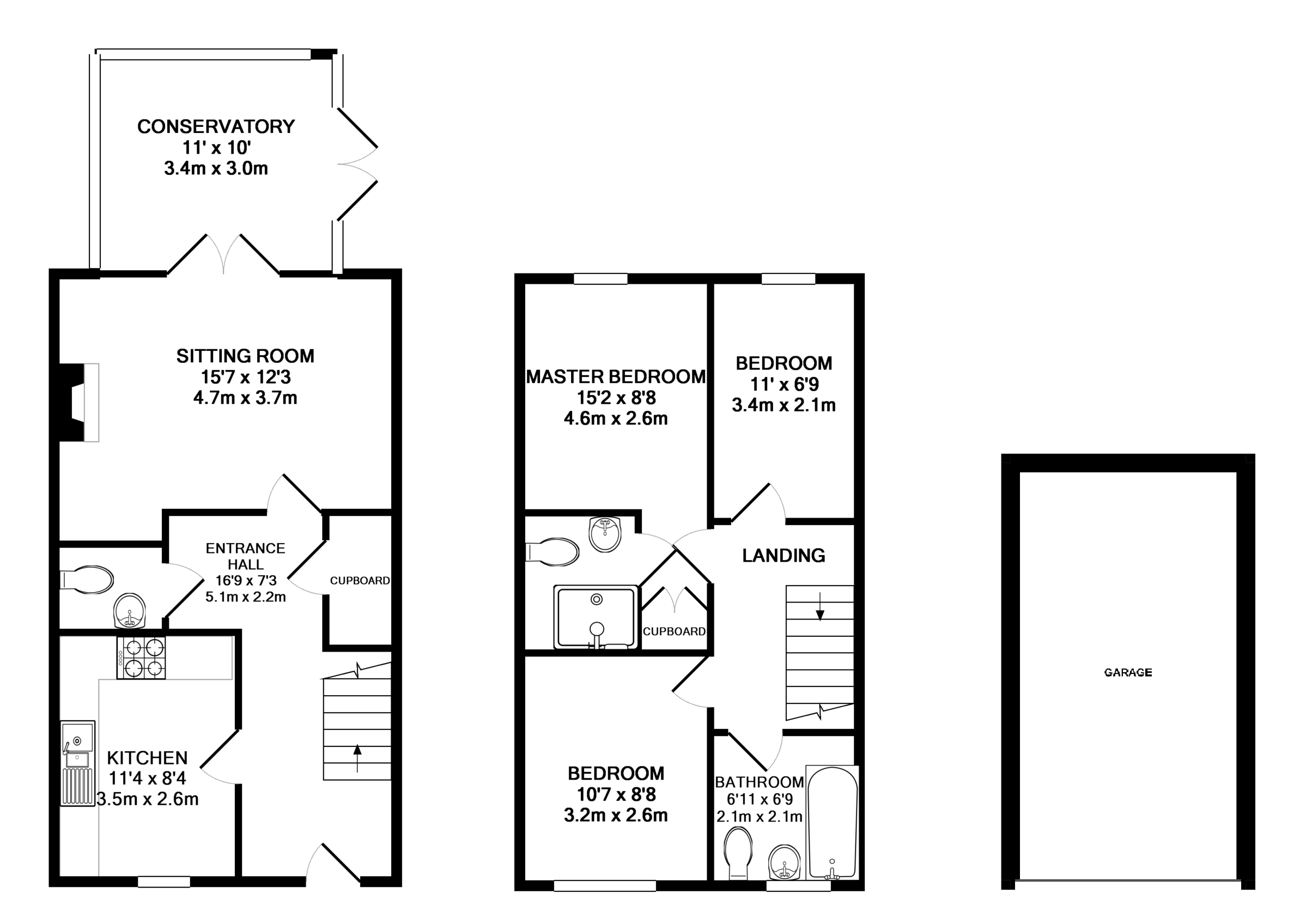 Templer Place, Bovey Tracey, Newton Abbot, Devon TQ13, 3 bedroom end