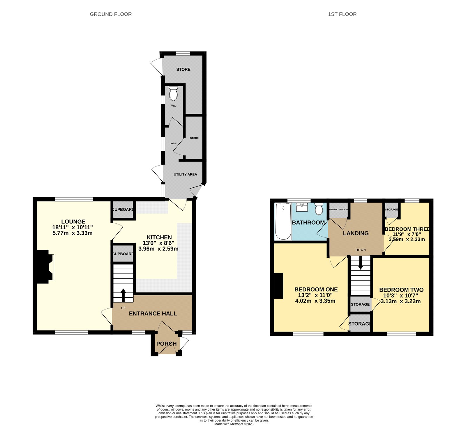 37, Gould Avenue West, Worcestershire floorplan