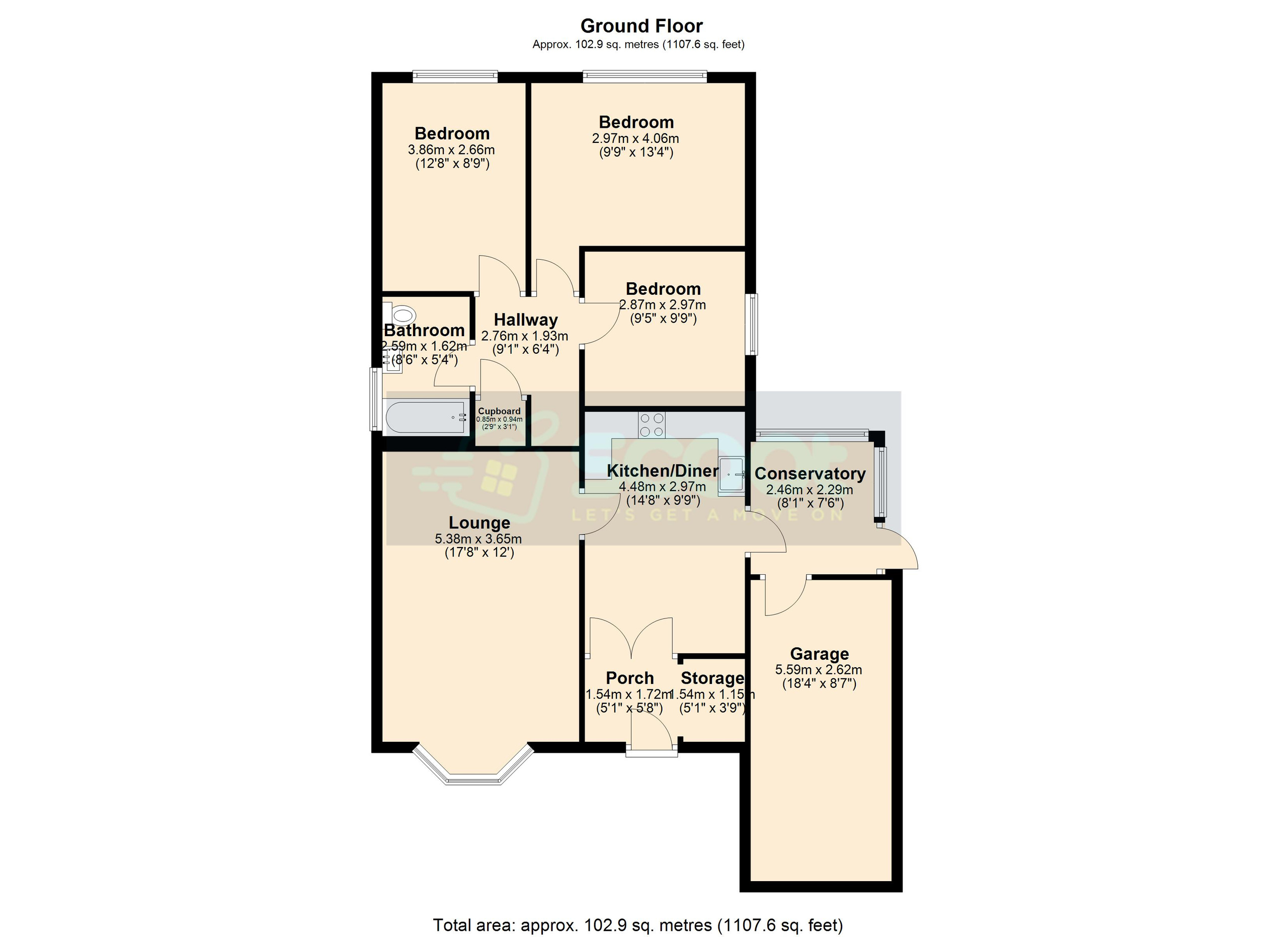 61 Saffron Drive, Goole floorplan