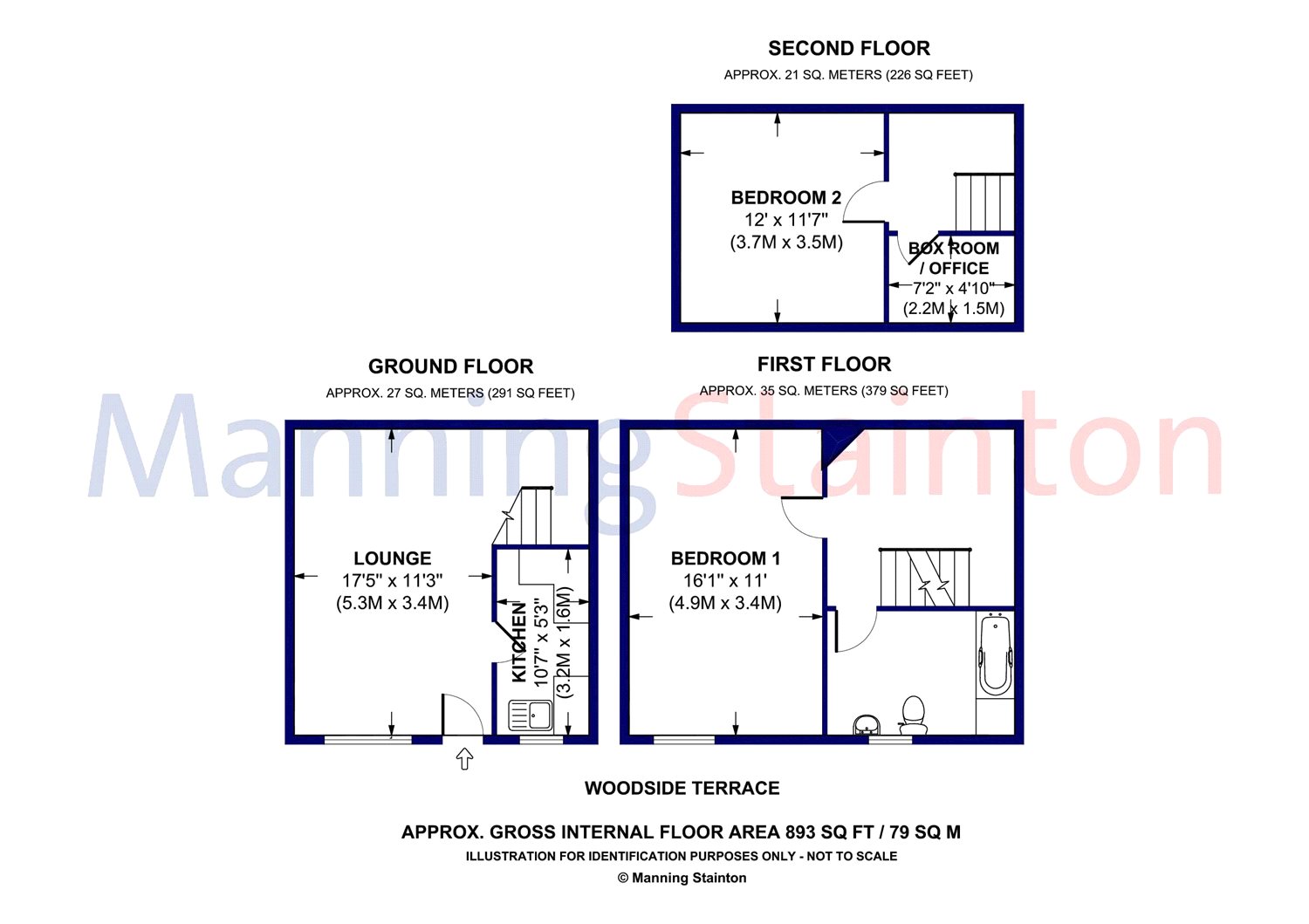 2 Bedrooms Terraced house for sale in Woodside Terrace, Leeds, West Yorkshire LS4