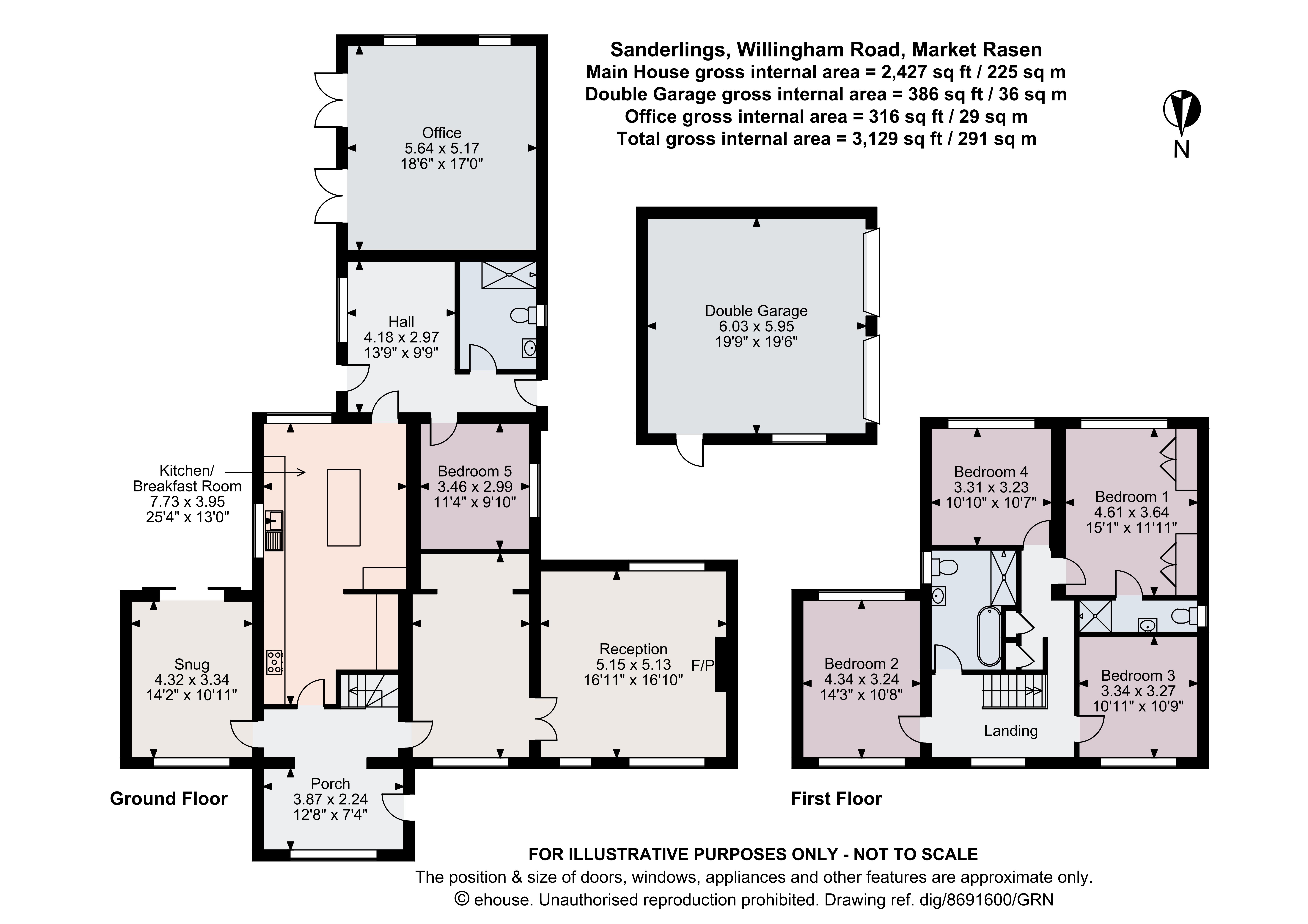 Sanderlings, Market Rasen floorplan