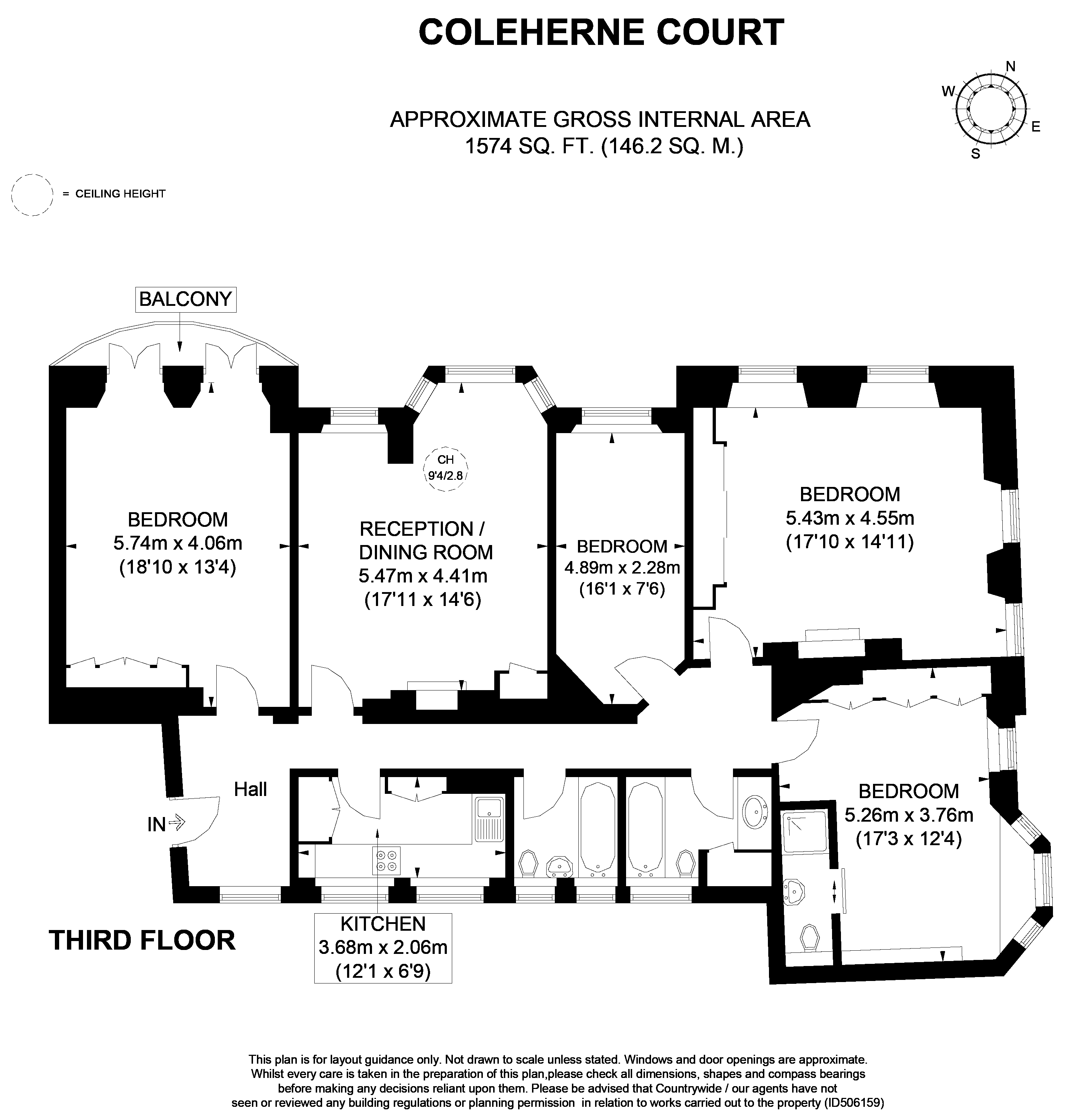 4 Bedrooms Flat to rent in Coleherne Court, Earl's Court SW5