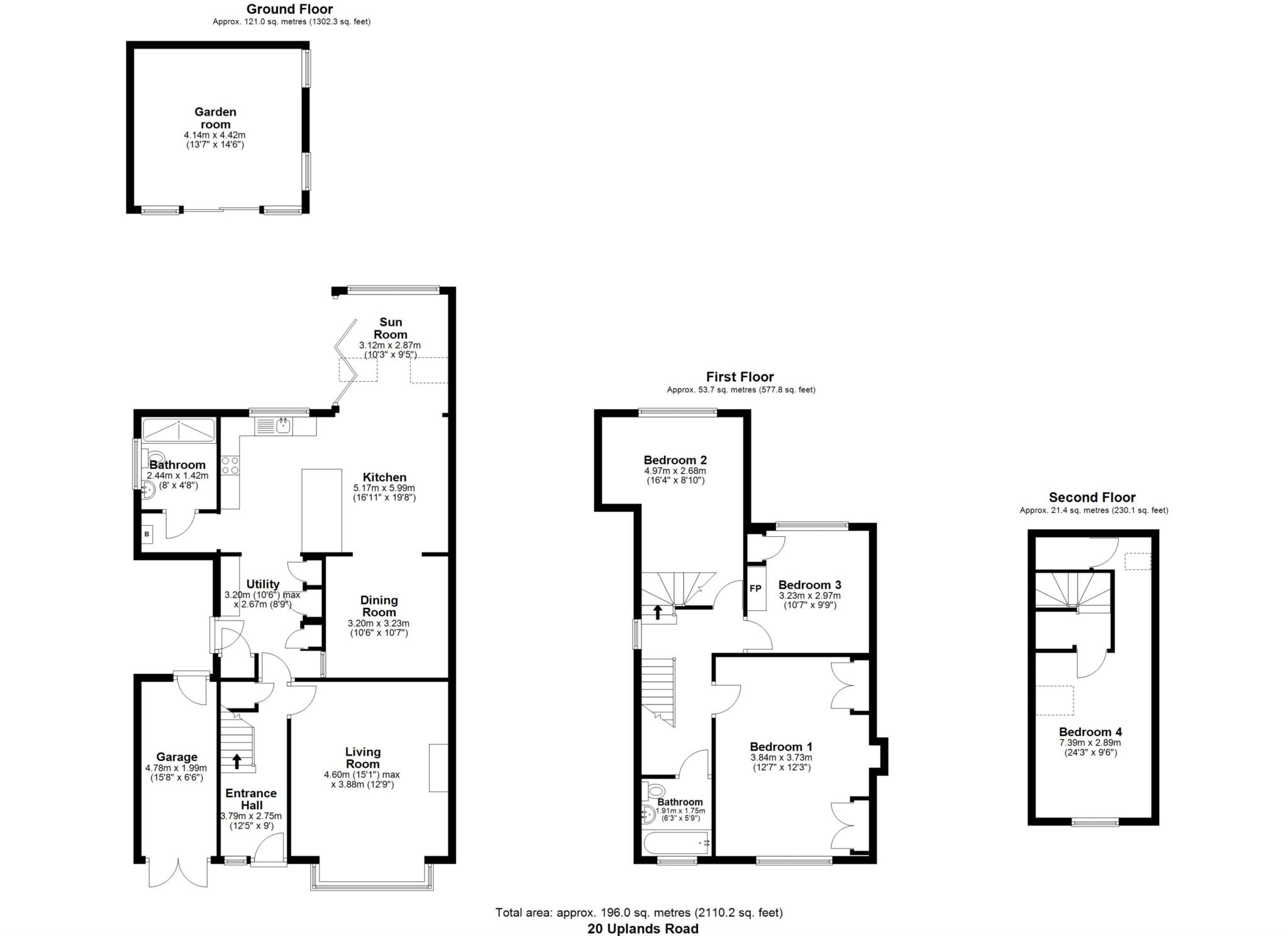 20, Uplands Road, Reading floorplan