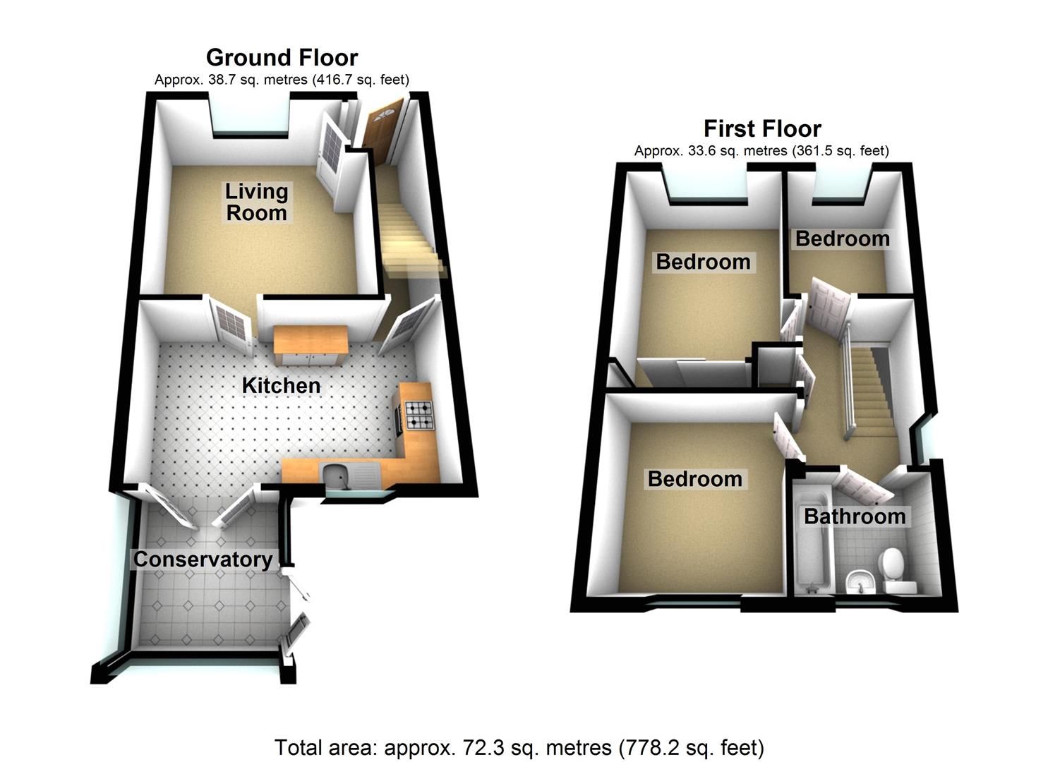 8., New Brighton Road, Mold floorplan