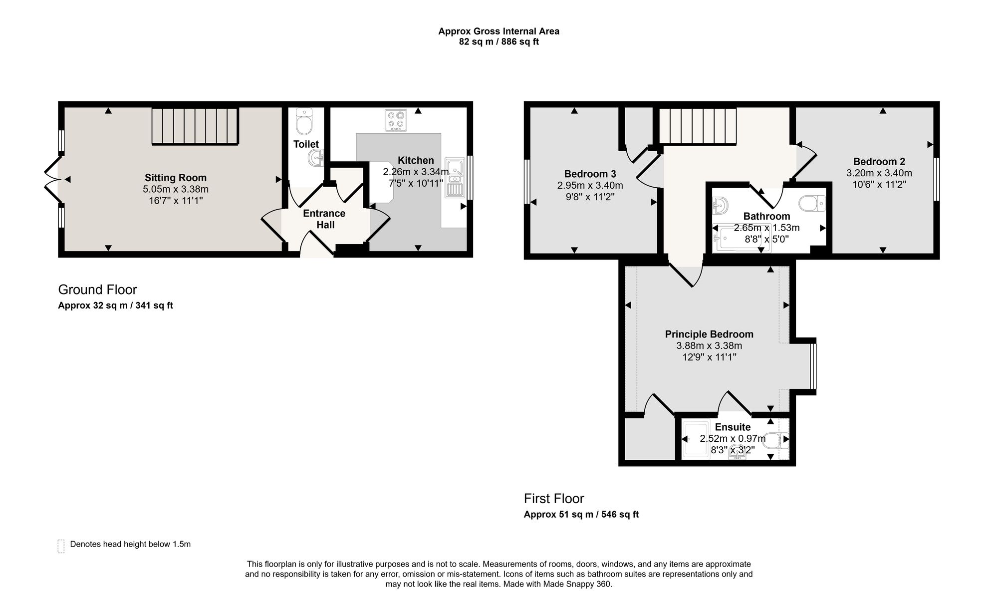 3 The Glaives, Ely floorplan