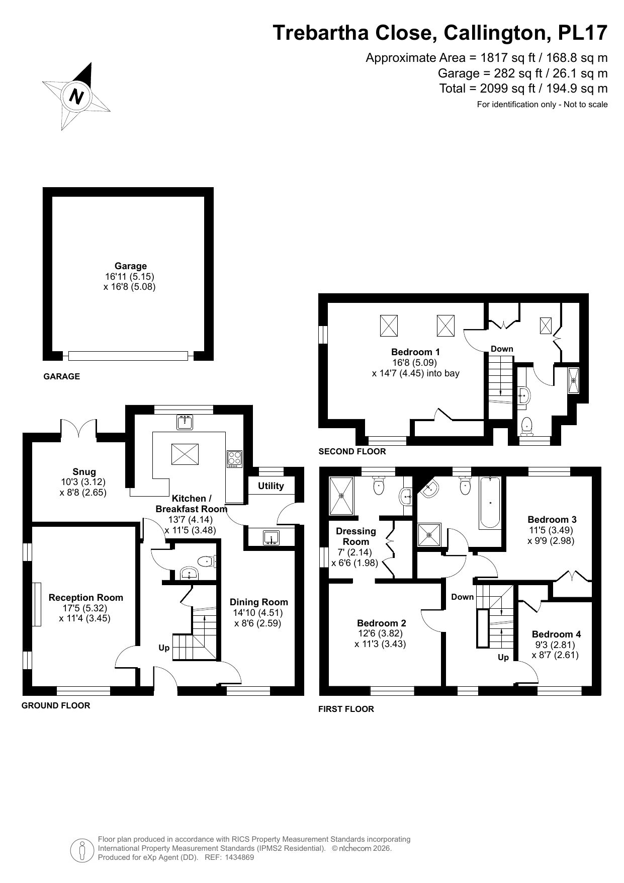 2, Trebartha Close, Callington floorplan