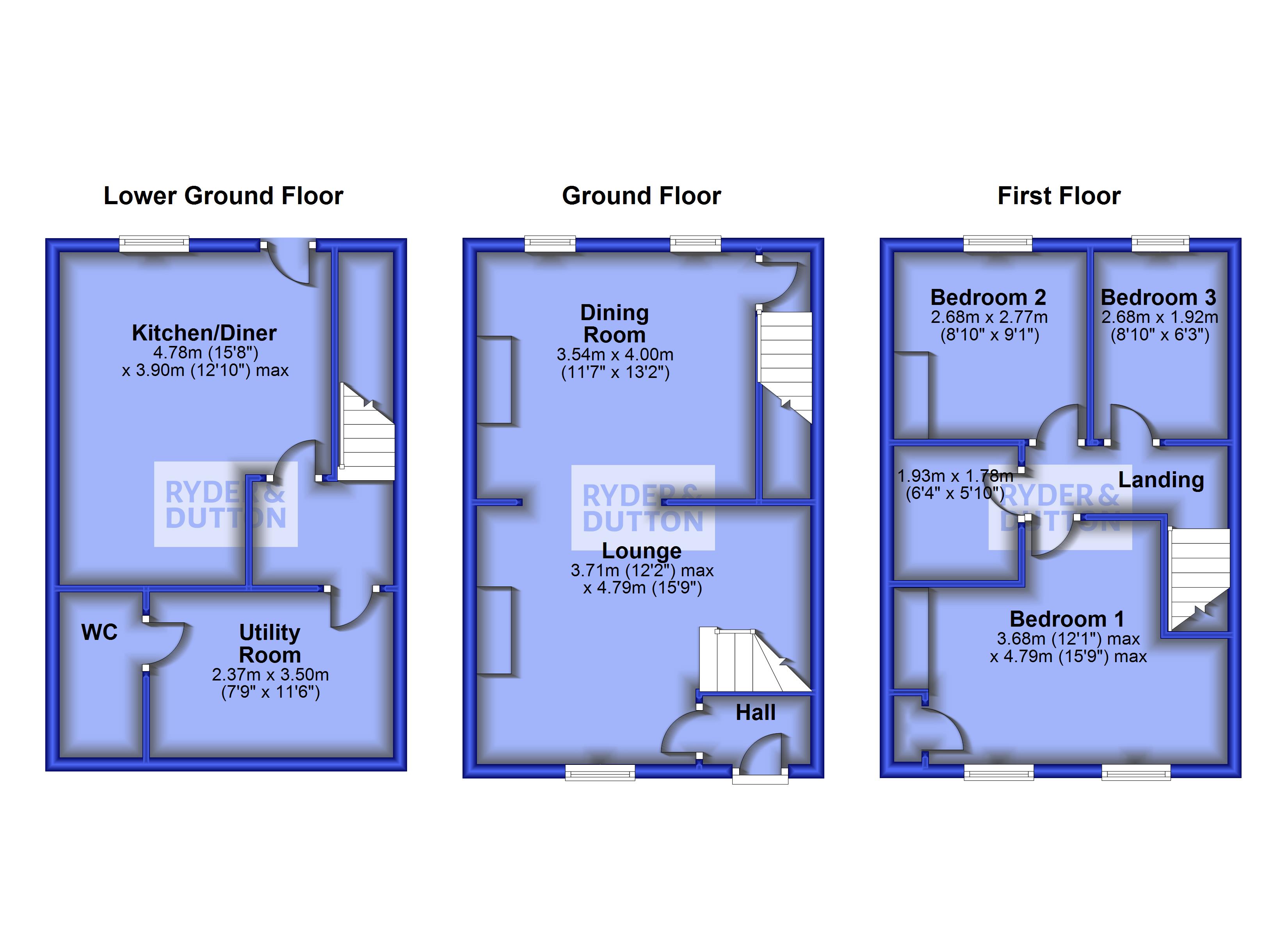 Court Street, Uppermill, Saddleworth OL3, 3 bedroom terraced house for